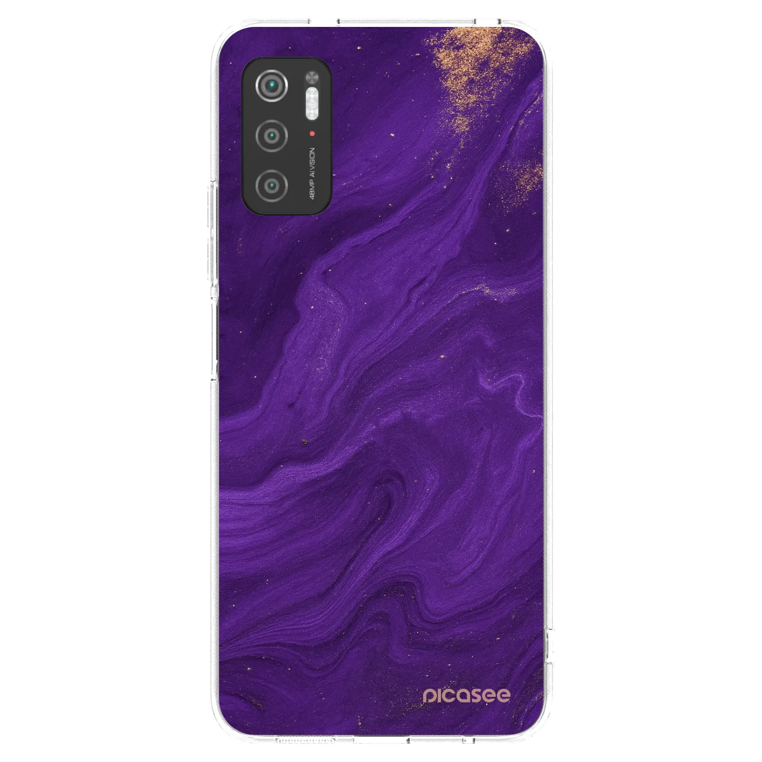 Picasee silikonska prozirna maskica za Xiaomi Poco M3 Pro 5G - Purple