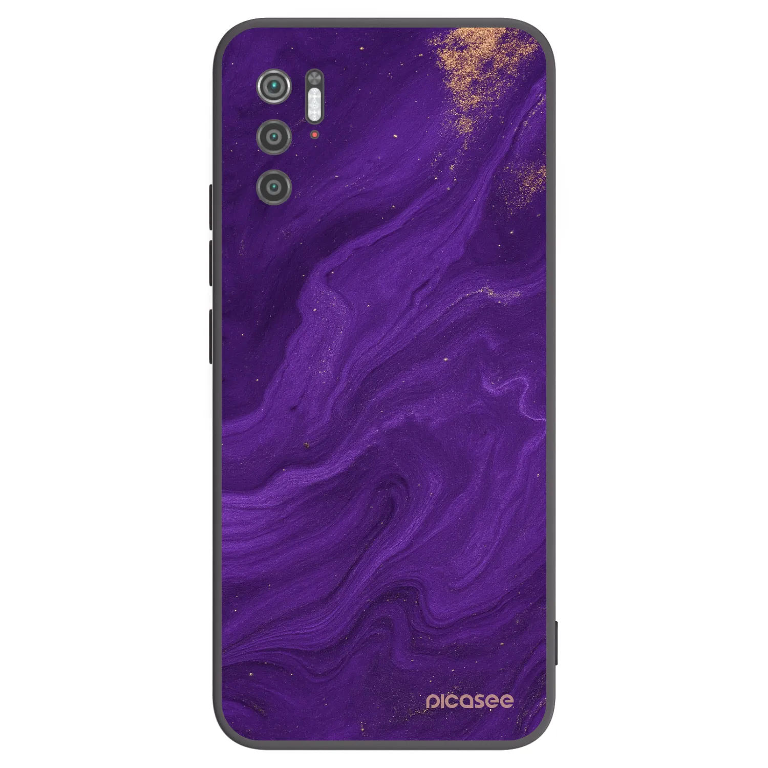 Picasee crna silikonska maskica za Xiaomi Poco M3 Pro 5G - Purple