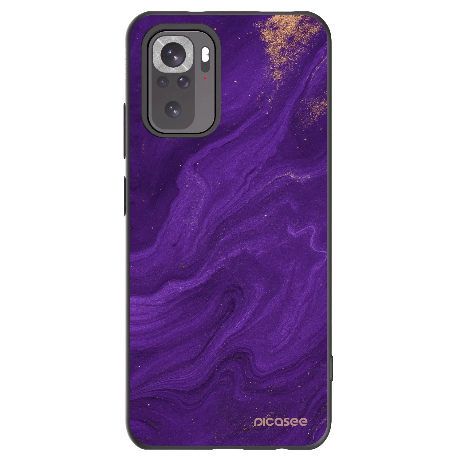 Picasee crna silikonska maskica za Xiaomi Redmi Note 11S 4G - Purple