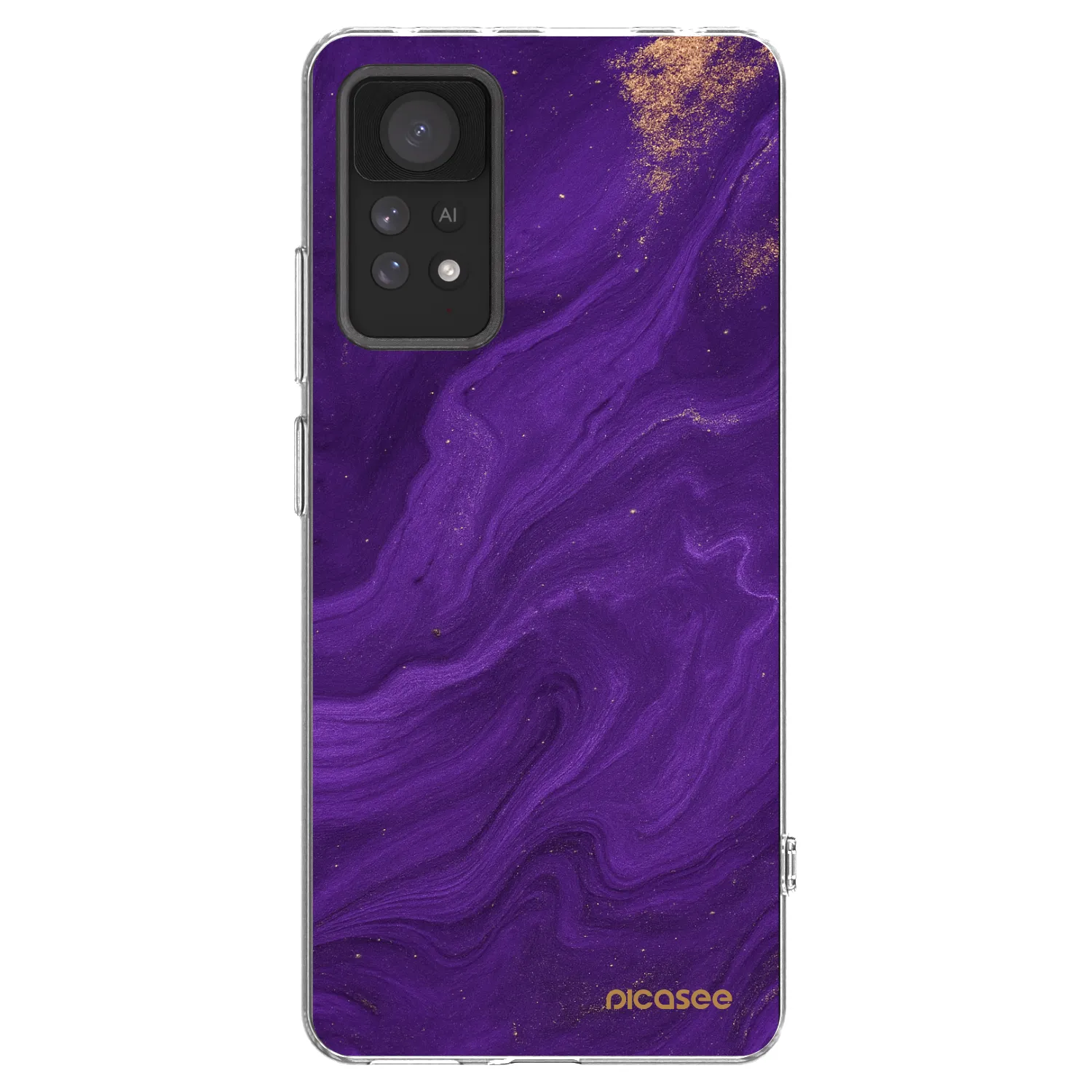 Picasee silikonska prozirna maskica za Xiaomi Redmi Note 11 Pro - Purple