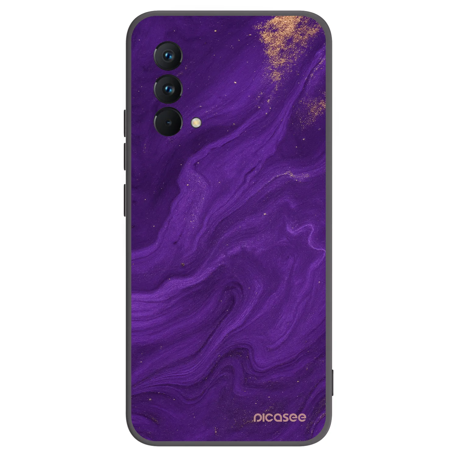 Picasee crna silikonska maskica za Realme GT Master Edition 5G - Purple