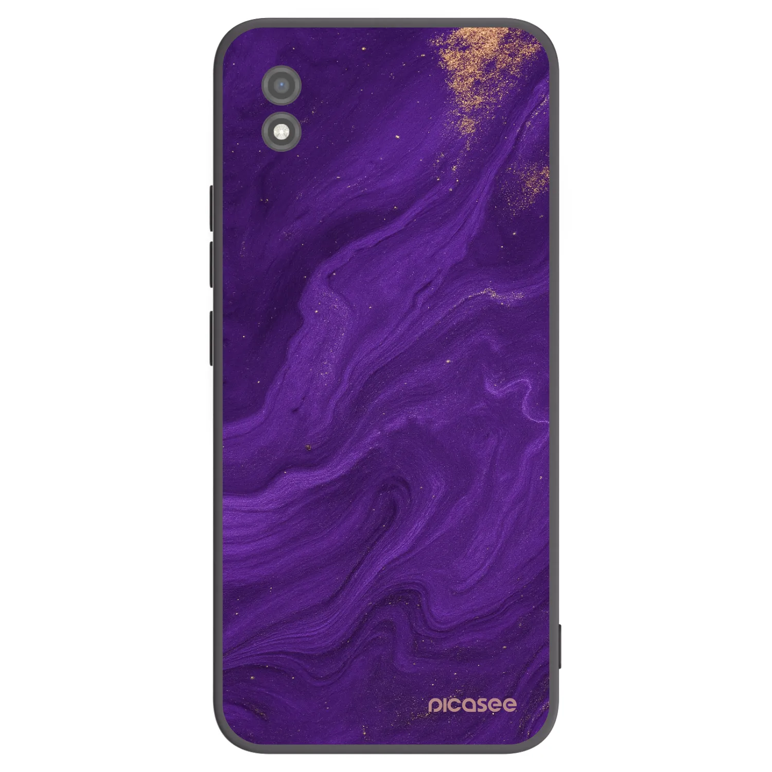 Picasee crna silikonska maskica za Realme C11 (2021) - Purple