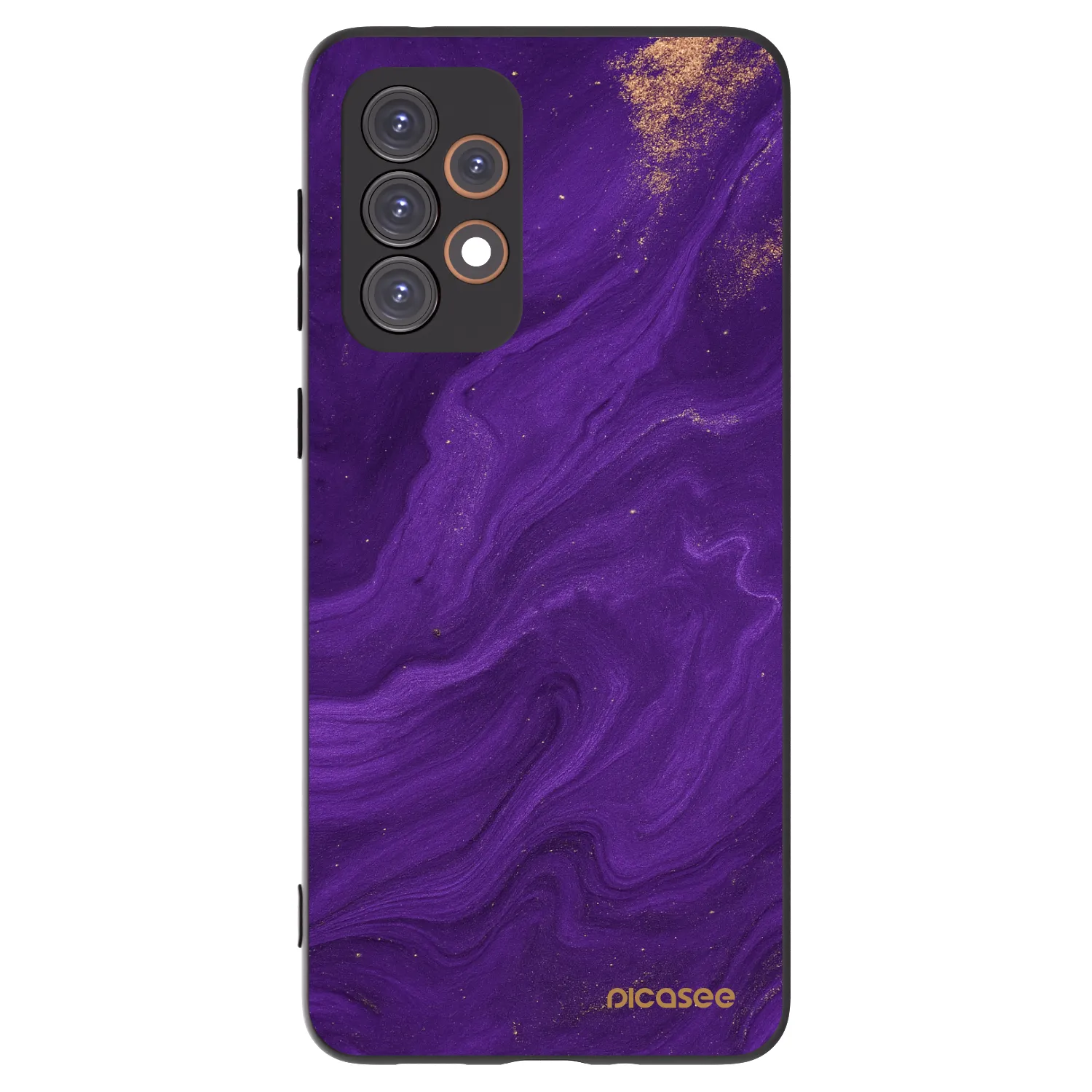Picasee crna silikonska maskica za Samsung Galaxy A33 5G A336 - Purple