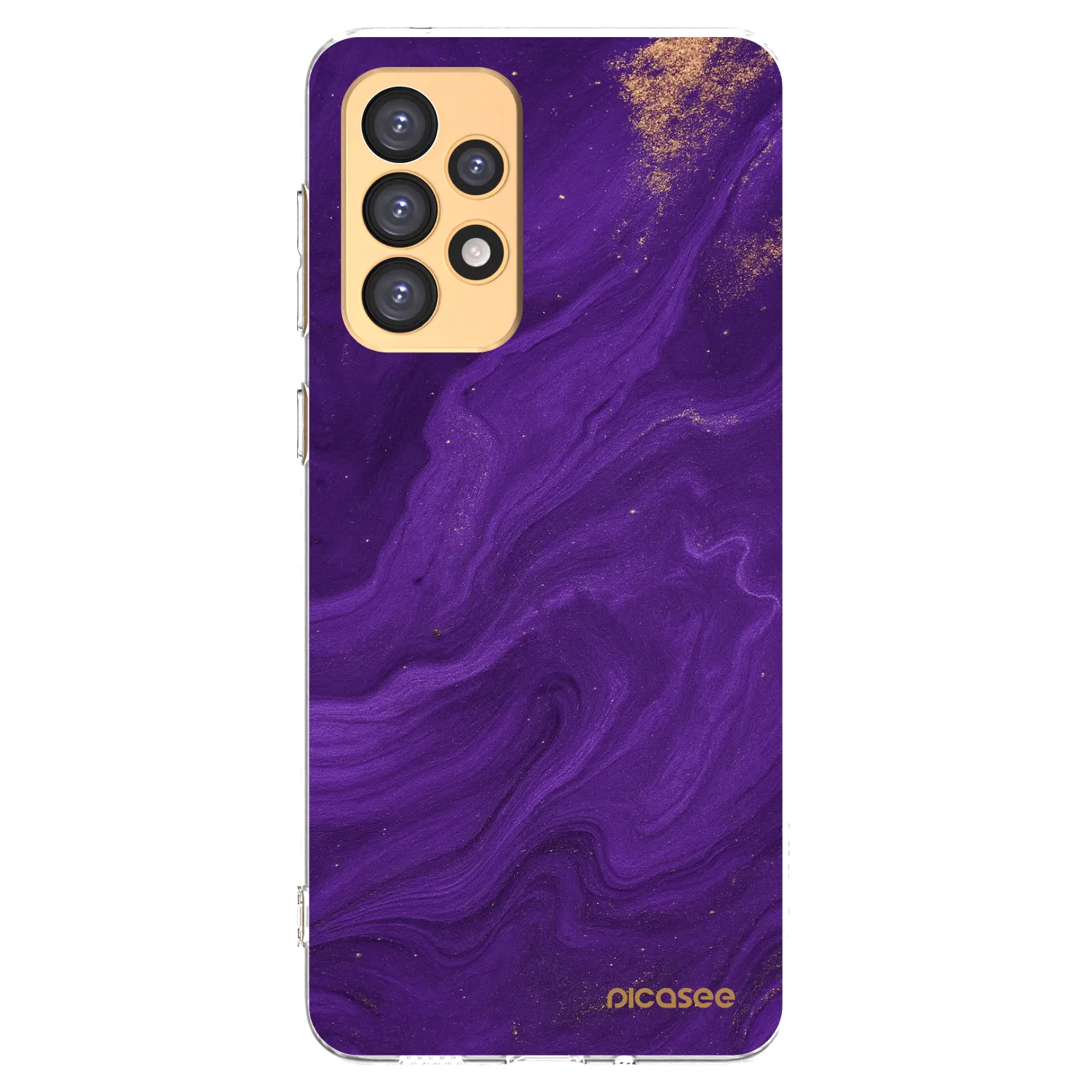 Picasee silikonska prozirna maskica za Samsung Galaxy A33 5G A336 - Purple
