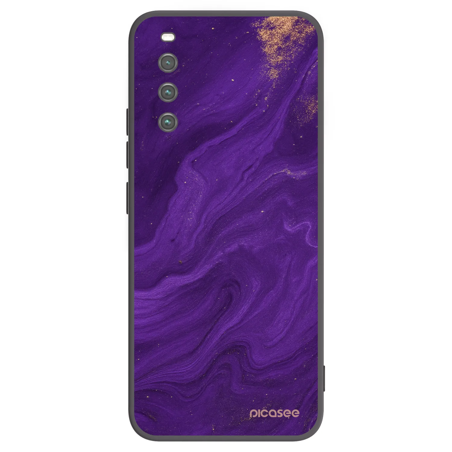 Picasee crna silikonska maskica za Sony Xperia 10 IV 5G - Purple