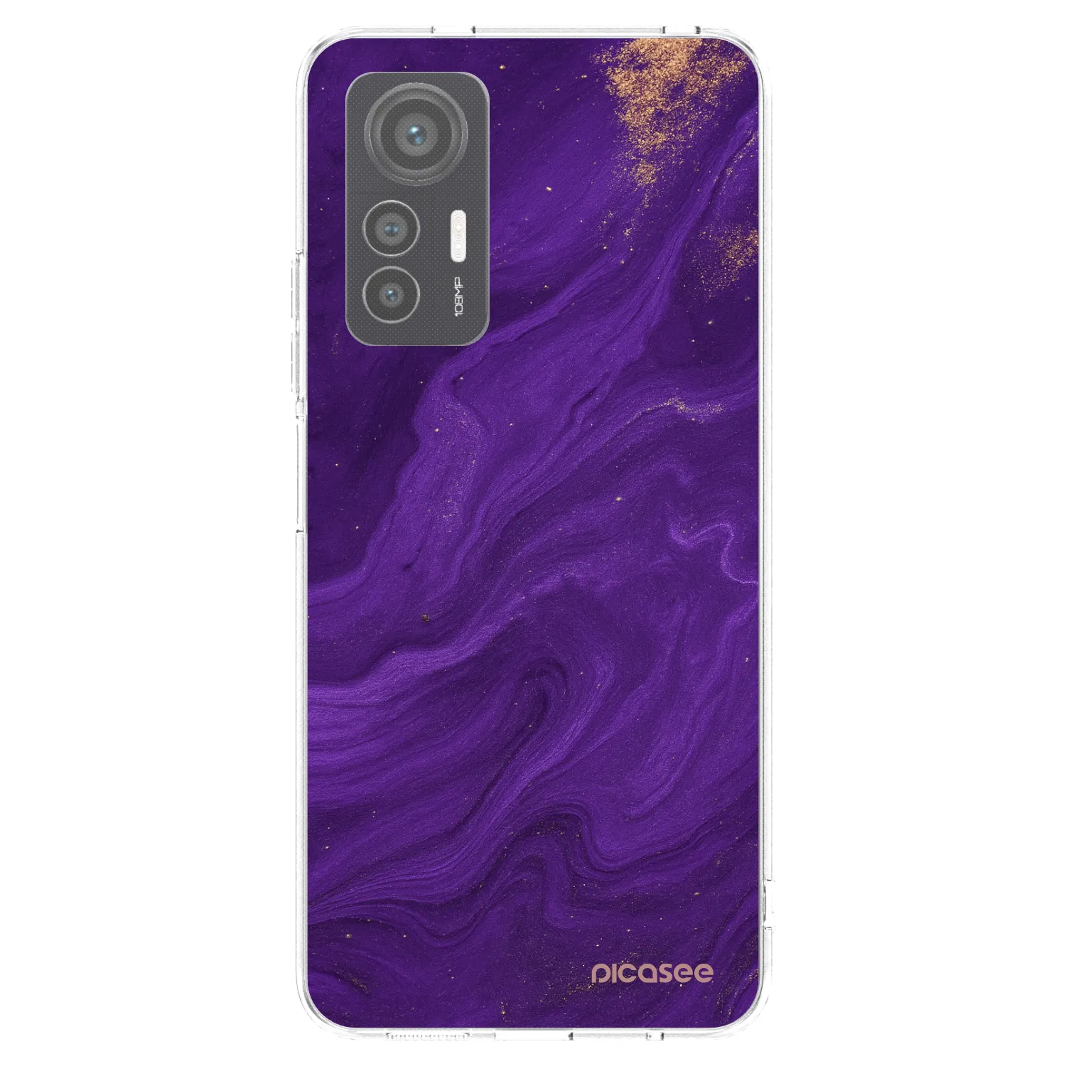 Picasee silikonska prozirna maskica za Xiaomi 12 Lite - Purple