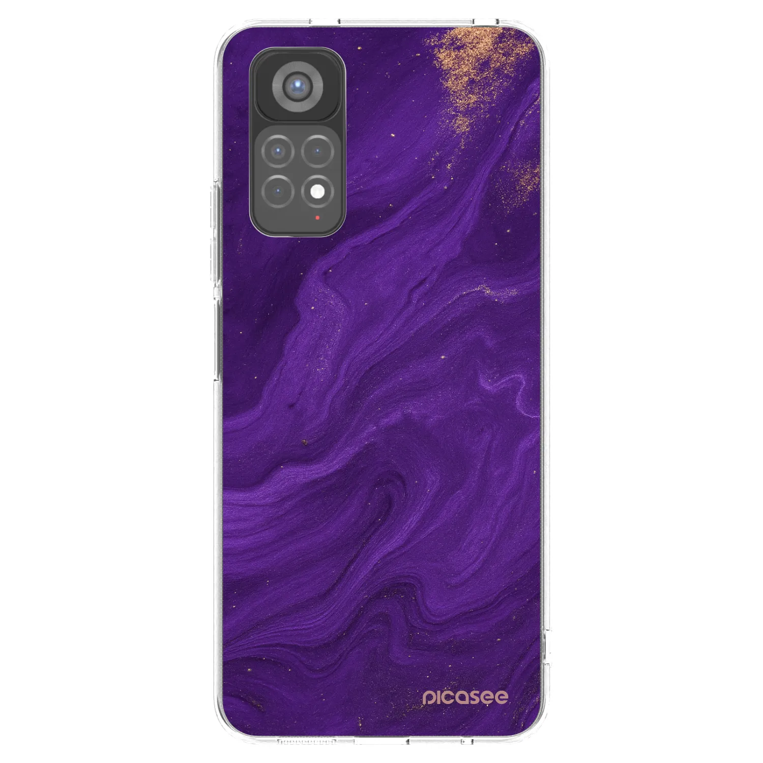 Picasee silikonska prozirna maskica za Xiaomi Redmi Note 11S 5G - Purple