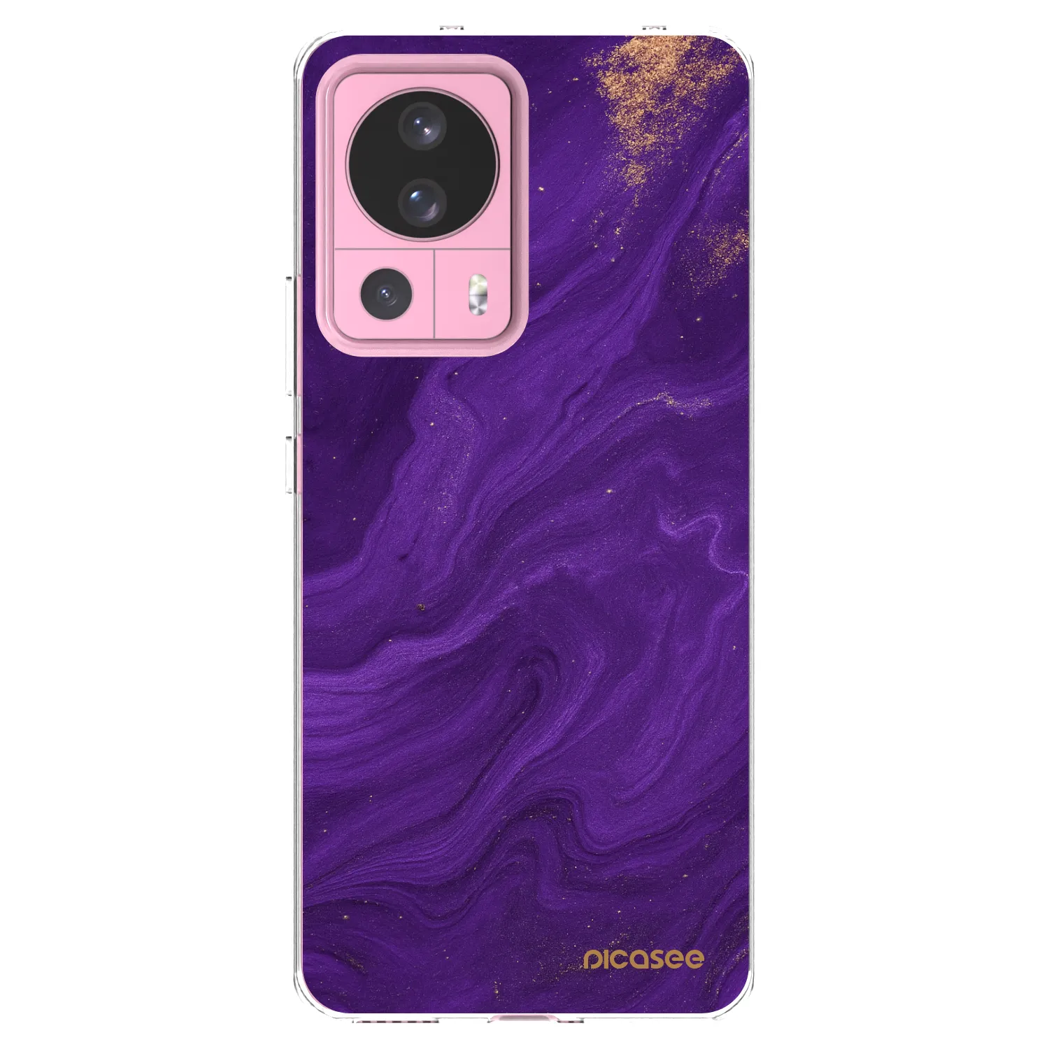 Picasee silikonska prozirna maskica za Xiaomi 13 Lite - Purple