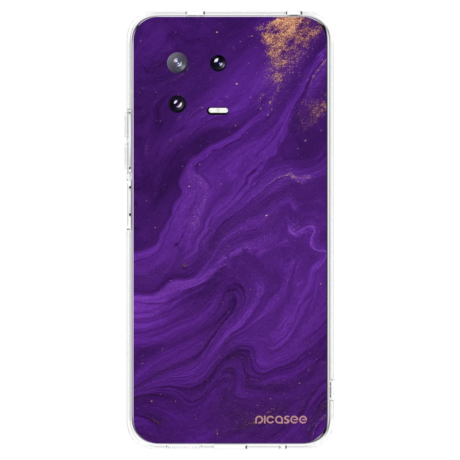 Picasee silikonska prozirna maskica za Xiaomi 13 Pro - Purple