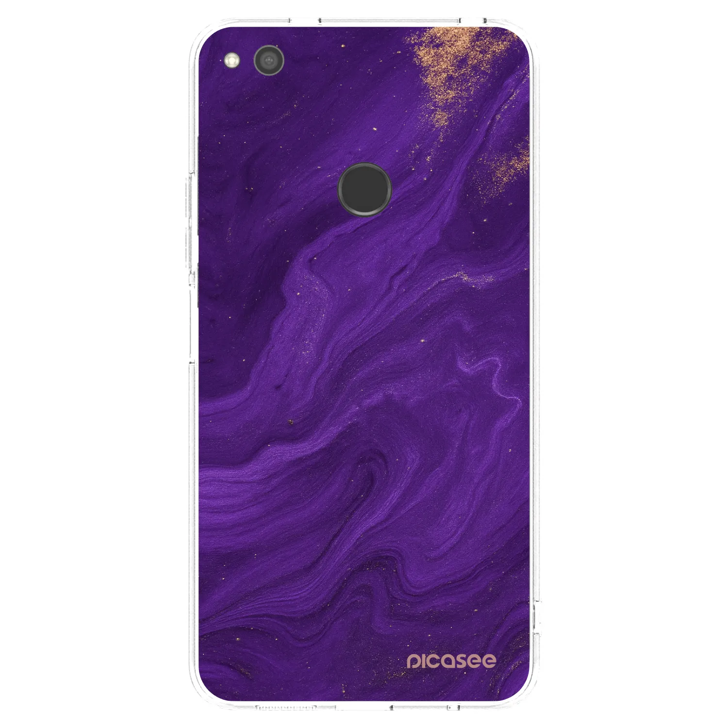 Picasee silikonska prozirna maskica za Huawei P9 Lite 2017 - Purple