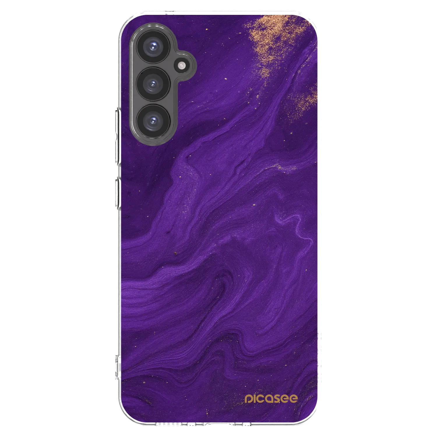 Picasee silikonska prozirna maskica za Samsung Galaxy A34 5G A346B - Purple