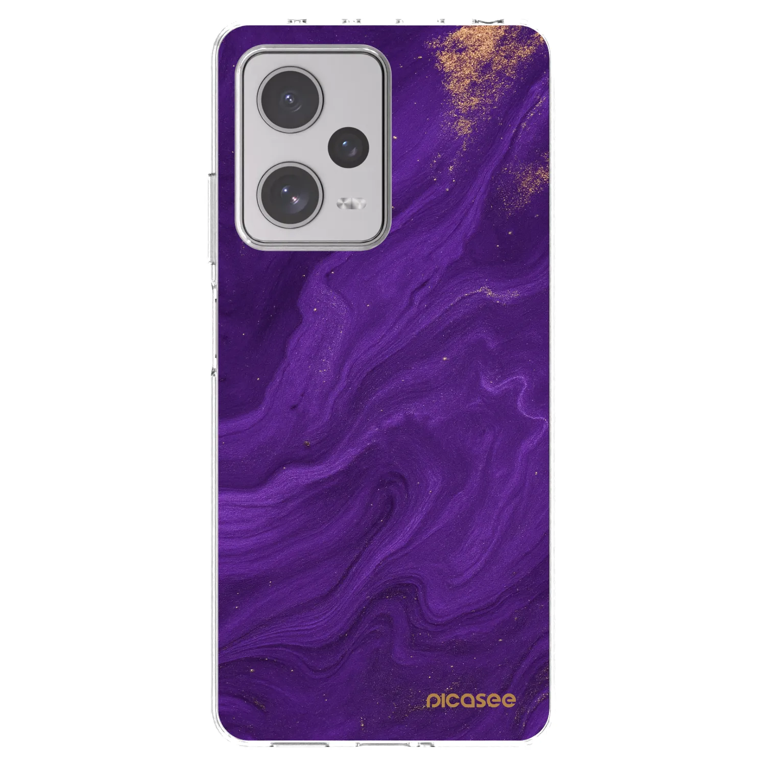 Picasee silikonska prozirna maskica za Xiaomi Redmi Note 12 Pro+ 5G - Purple