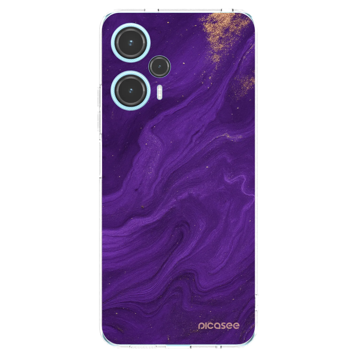 Picasee silikonska prozirna maskica za Xiaomi Poco F5 - Purple