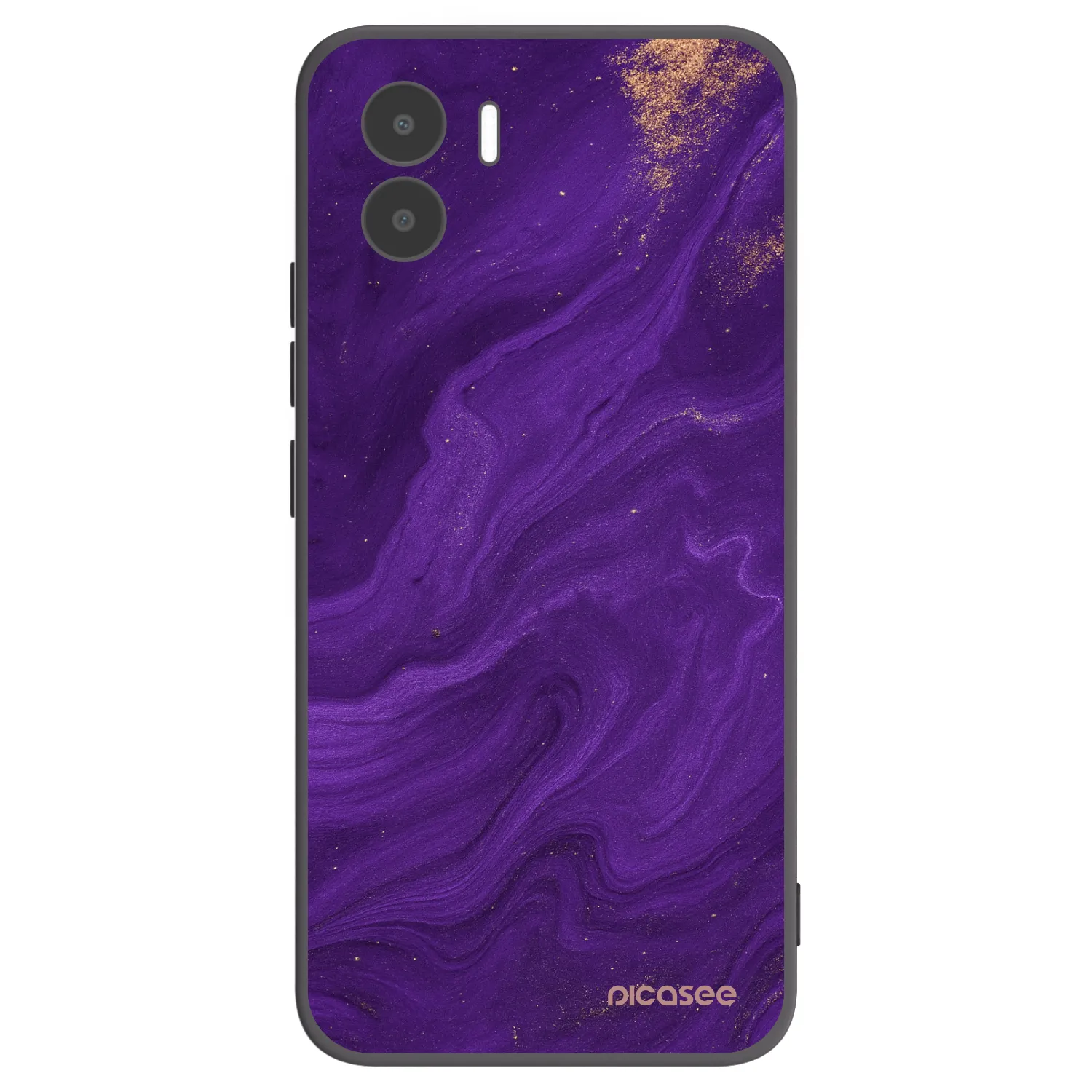 Picasee crna silikonska maskica za Xiaomi Redmi A2 - Purple