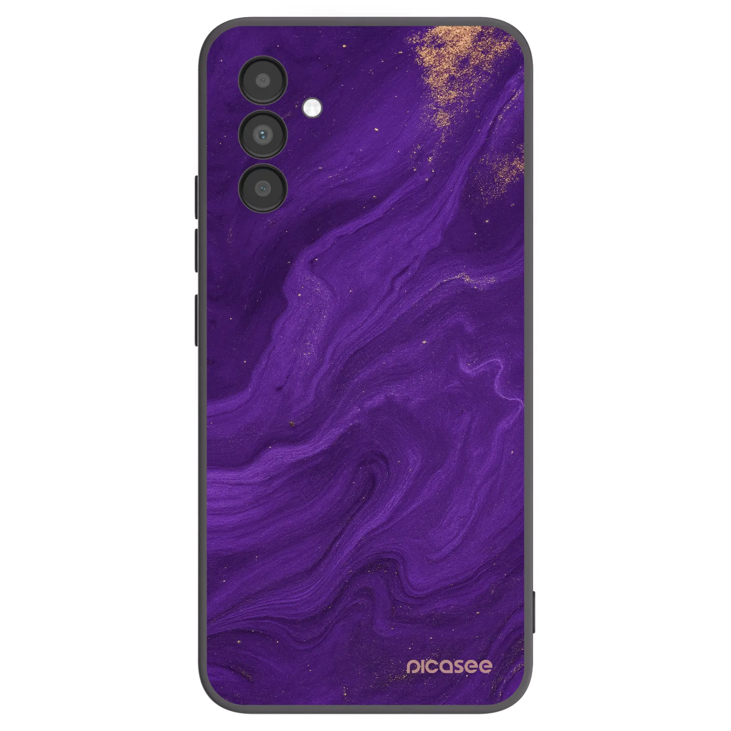Picasee crna silikonska maskica za Samsung Galaxy A04s A047F - Purple