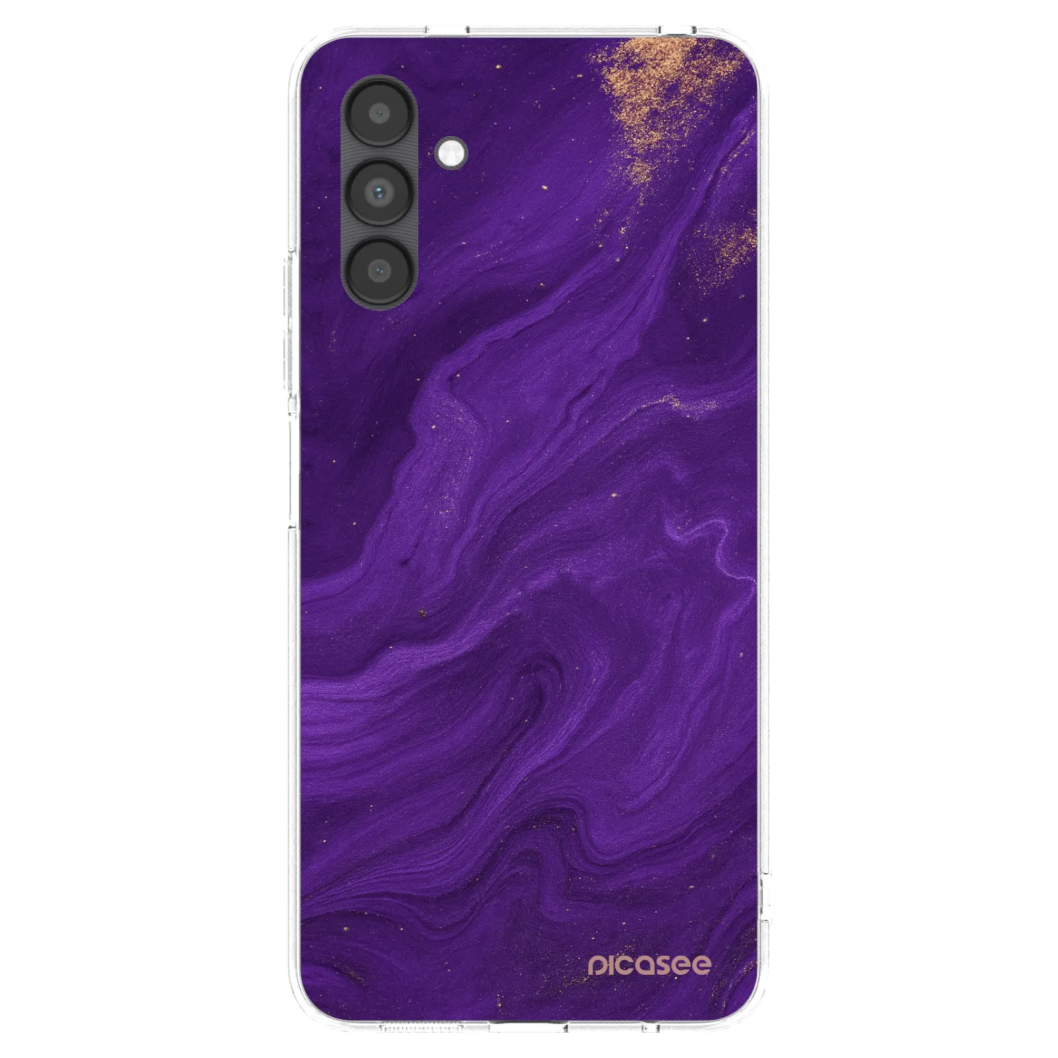 Picasee silikonska prozirna maskica za Samsung Galaxy A04s A047F - Purple