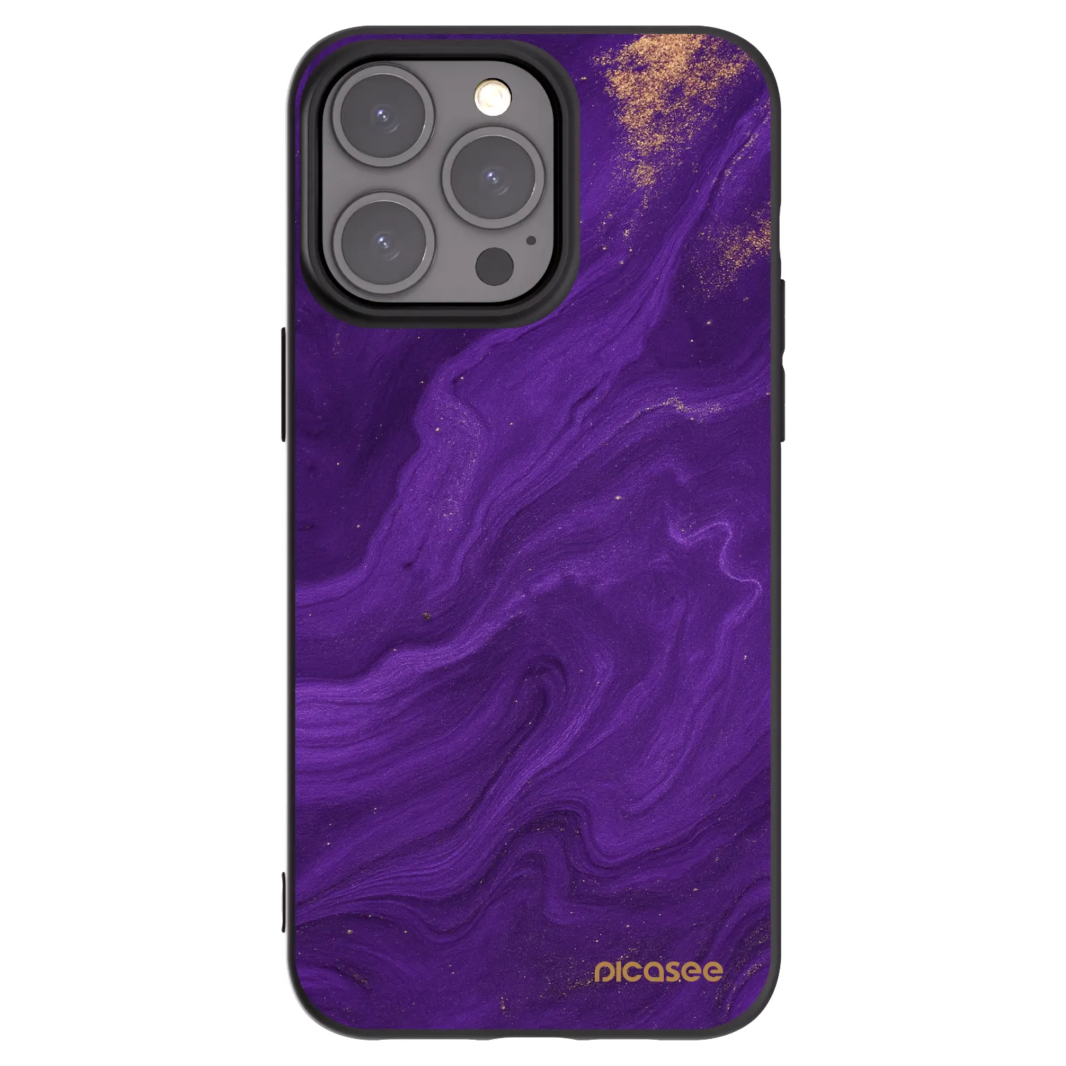 Picasee crna silikonska maskica za Apple iPhone 15 Pro Max - Purple
