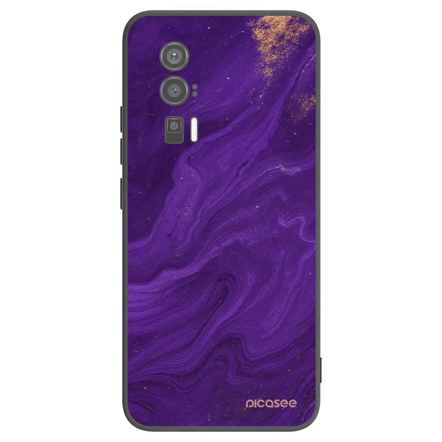 Picasee crna silikonska maskica za Xiaomi Poco F5 Pro 5G - Purple