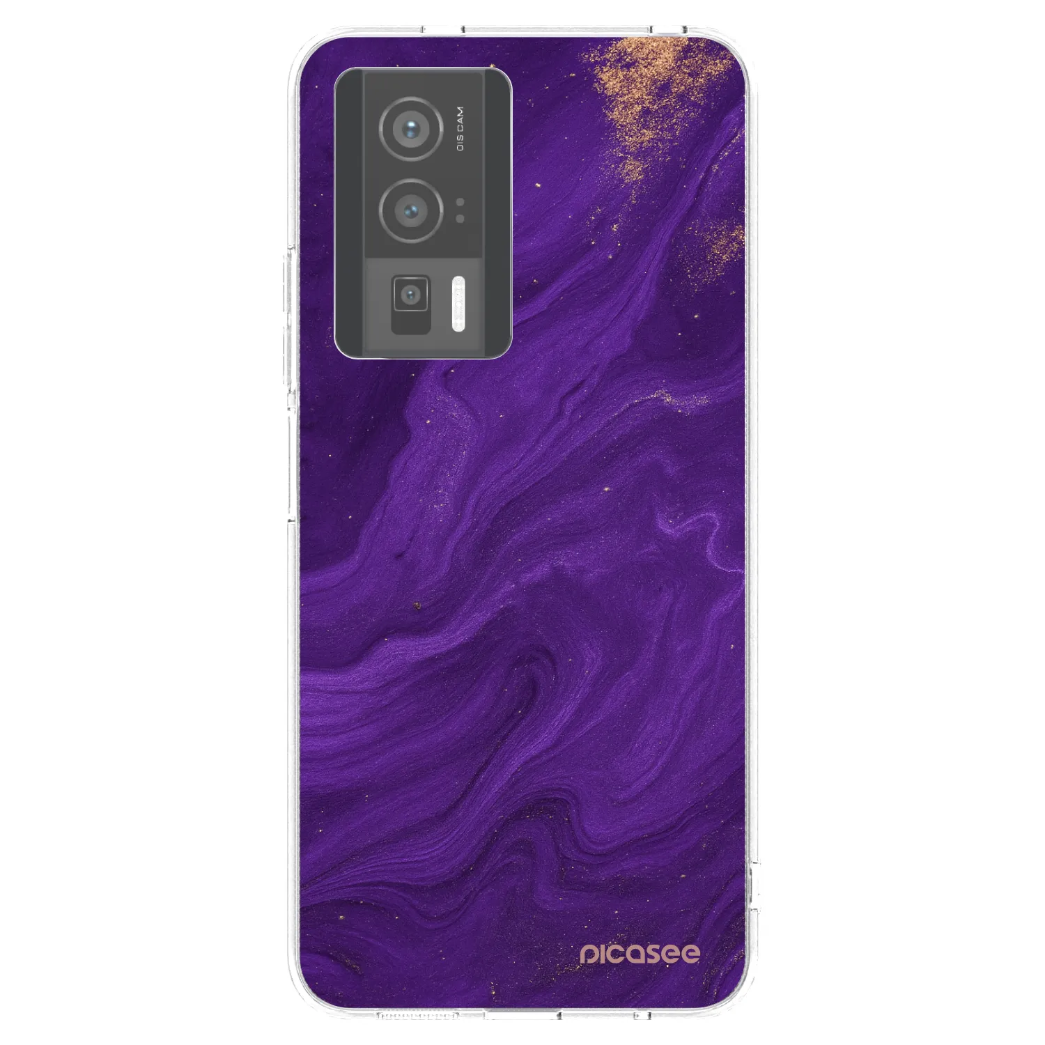 Picasee silikonska prozirna maskica za Xiaomi Poco F5 Pro 5G - Purple