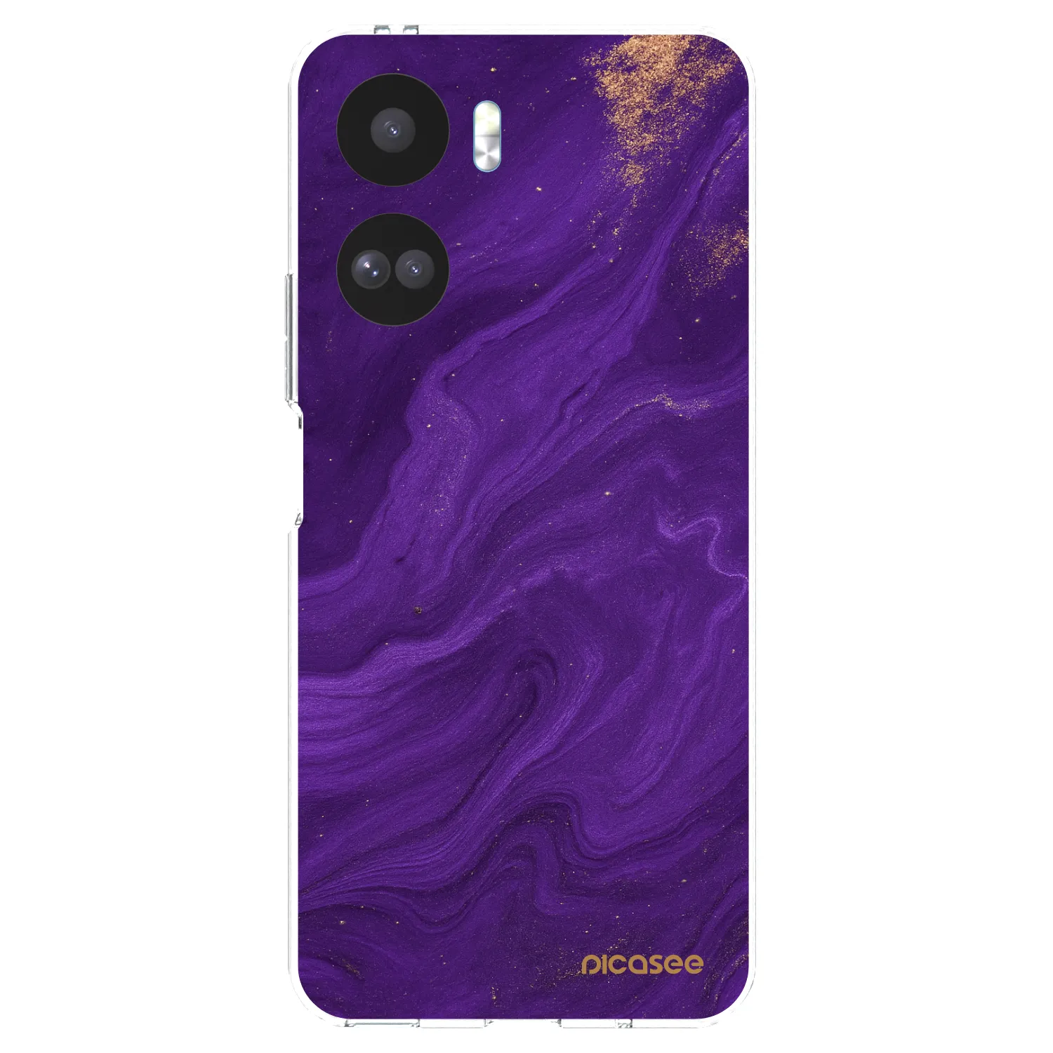 Picasee silikonska prozirna maskica za Honor 90 Lite 5G - Purple