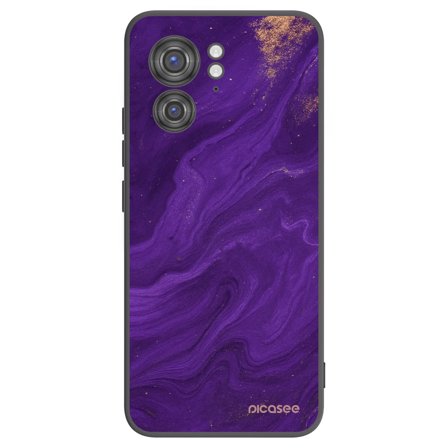 Picasee crna silikonska maskica za Motorola Edge 40 - Purple