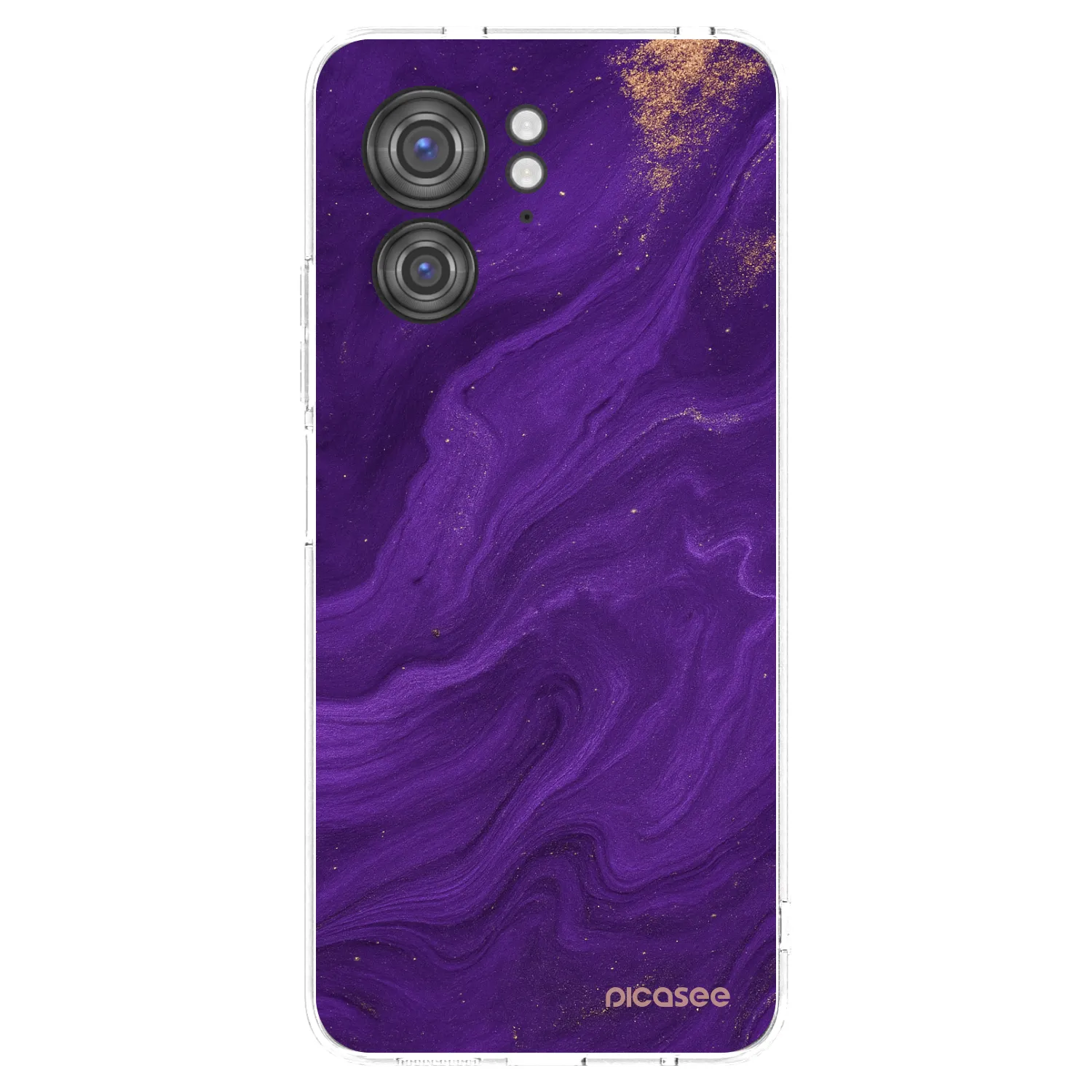 Picasee silikonska prozirna maskica za Motorola Edge 40 - Purple