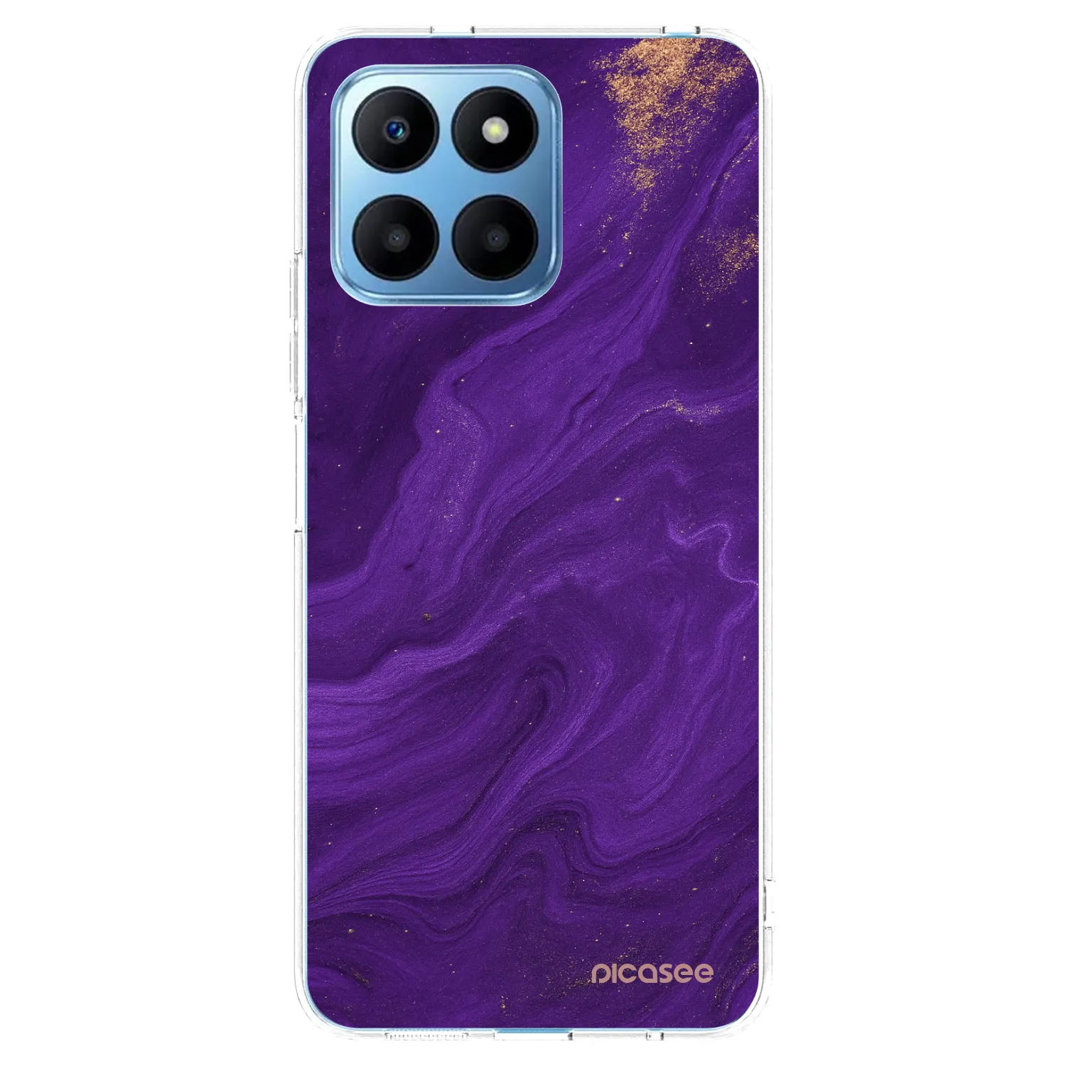 Picasee silikonska prozirna maskica za Honor 70 Lite - Purple