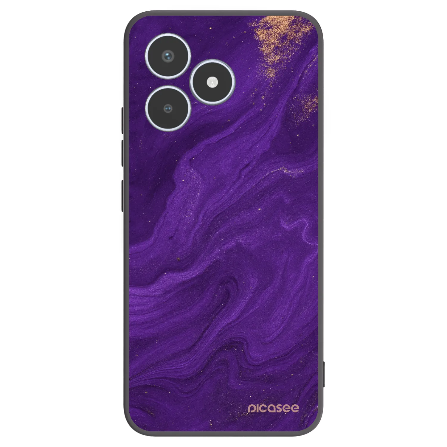 Picasee crna silikonska maskica za Realme C53 - Purple