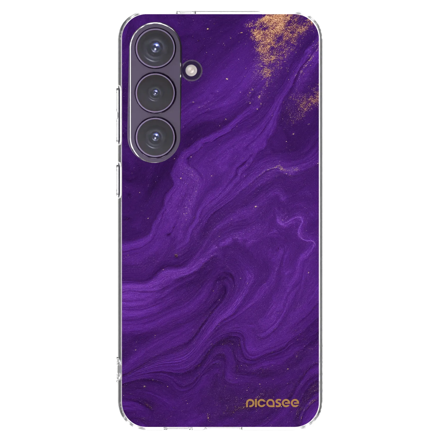 Picasee silikonska prozirna maskica za Samsung Galaxy S24+ S926B 5G - Purple