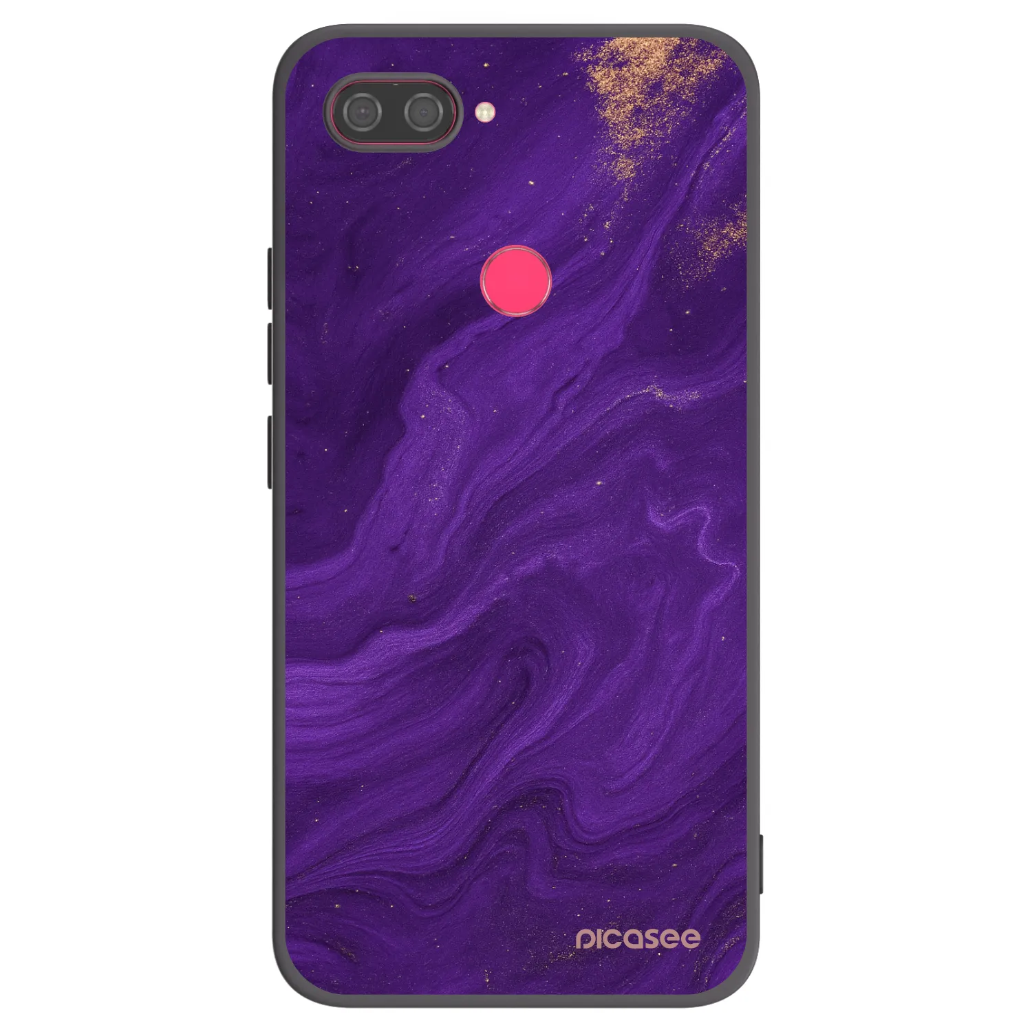 Picasee crna silikonska maskica za Xiaomi Mi 8 Lite - Purple
