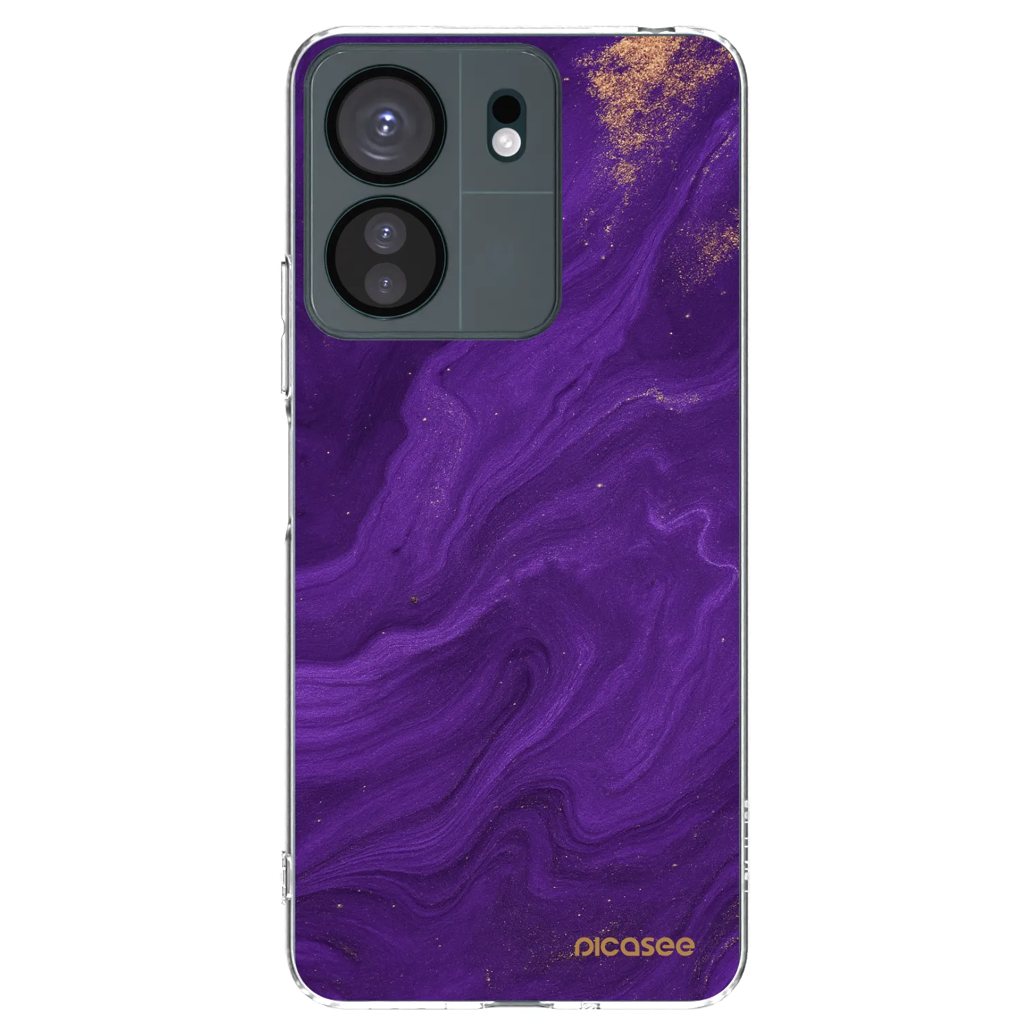 Picasee silikonska prozirna maskica za Xiaomi Redmi 13C 4G - Purple