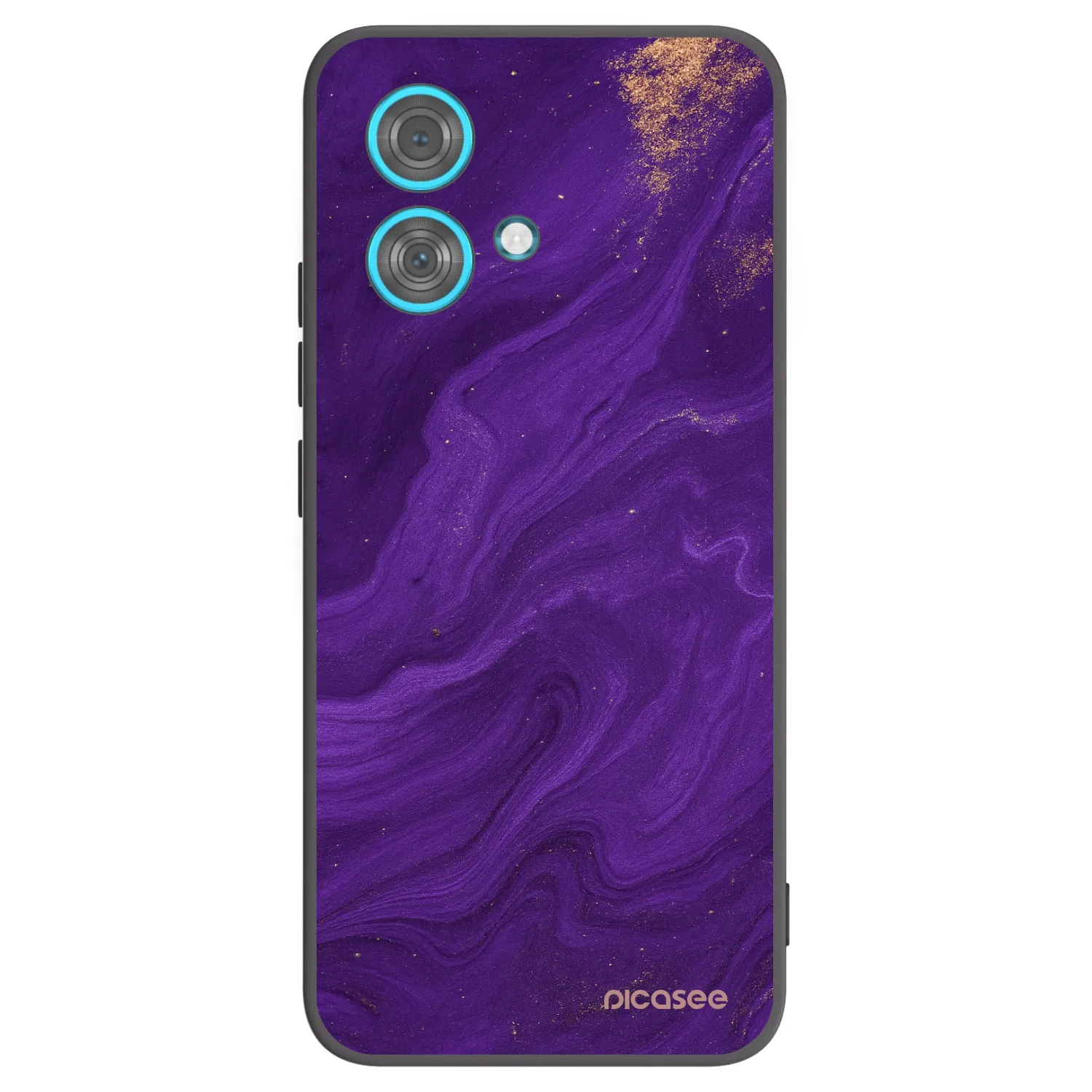 Picasee crna silikonska maskica za Motorola Edge 40 Neo - Purple