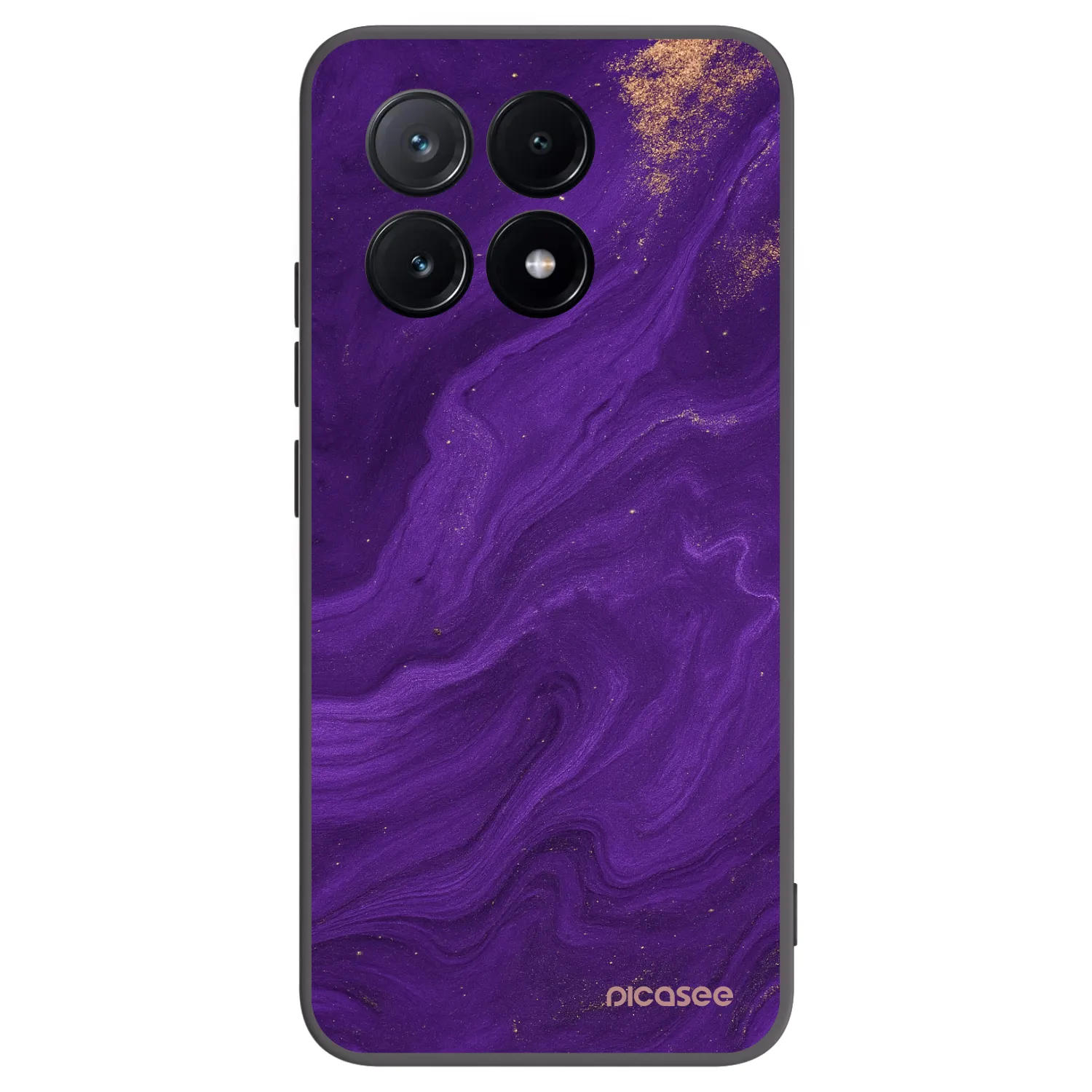 Picasee crna silikonska maskica za Xiaomi Poco X6 Pro - Purple