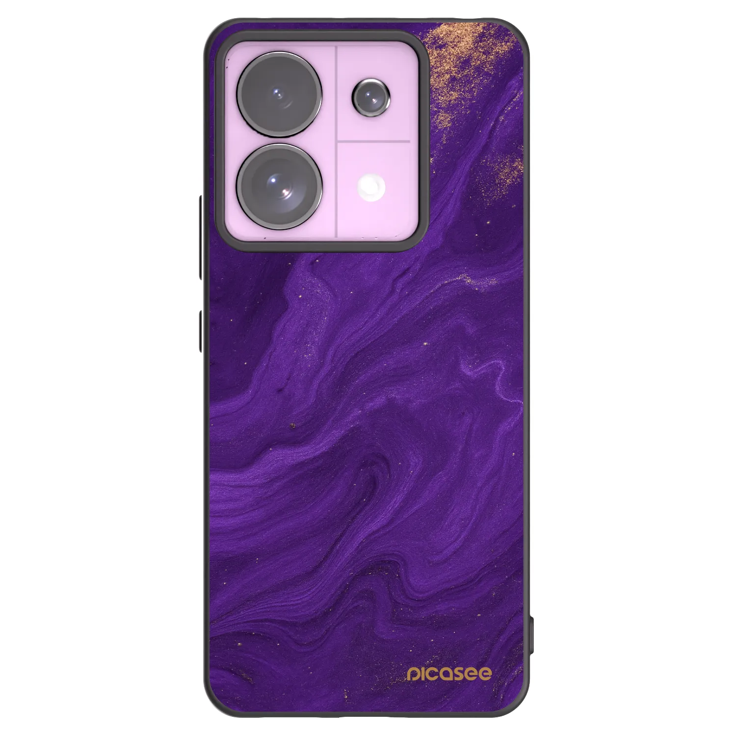 Picasee crna silikonska maskica za Xiaomi Redmi Note 13 Pro 5G - Purple