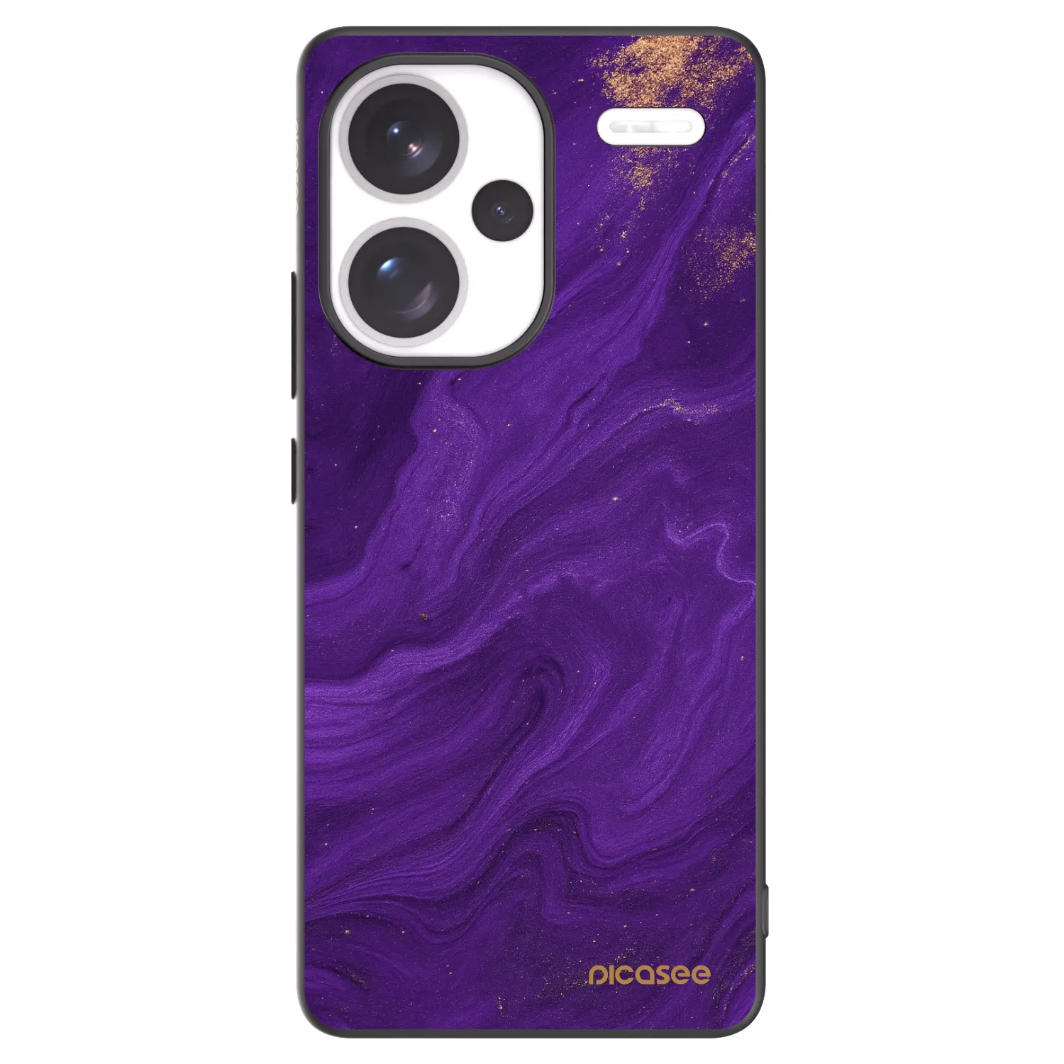 Picasee crna silikonska maskica za Xiaomi Redmi Note 13 Pro+ 5G - Purple