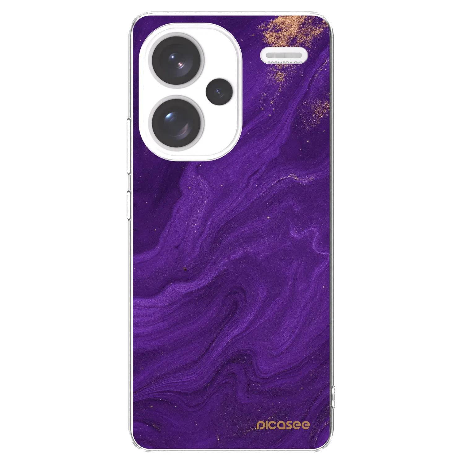 Picasee silikonska prozirna maskica za Xiaomi Redmi Note 13 Pro+ 5G - Purple