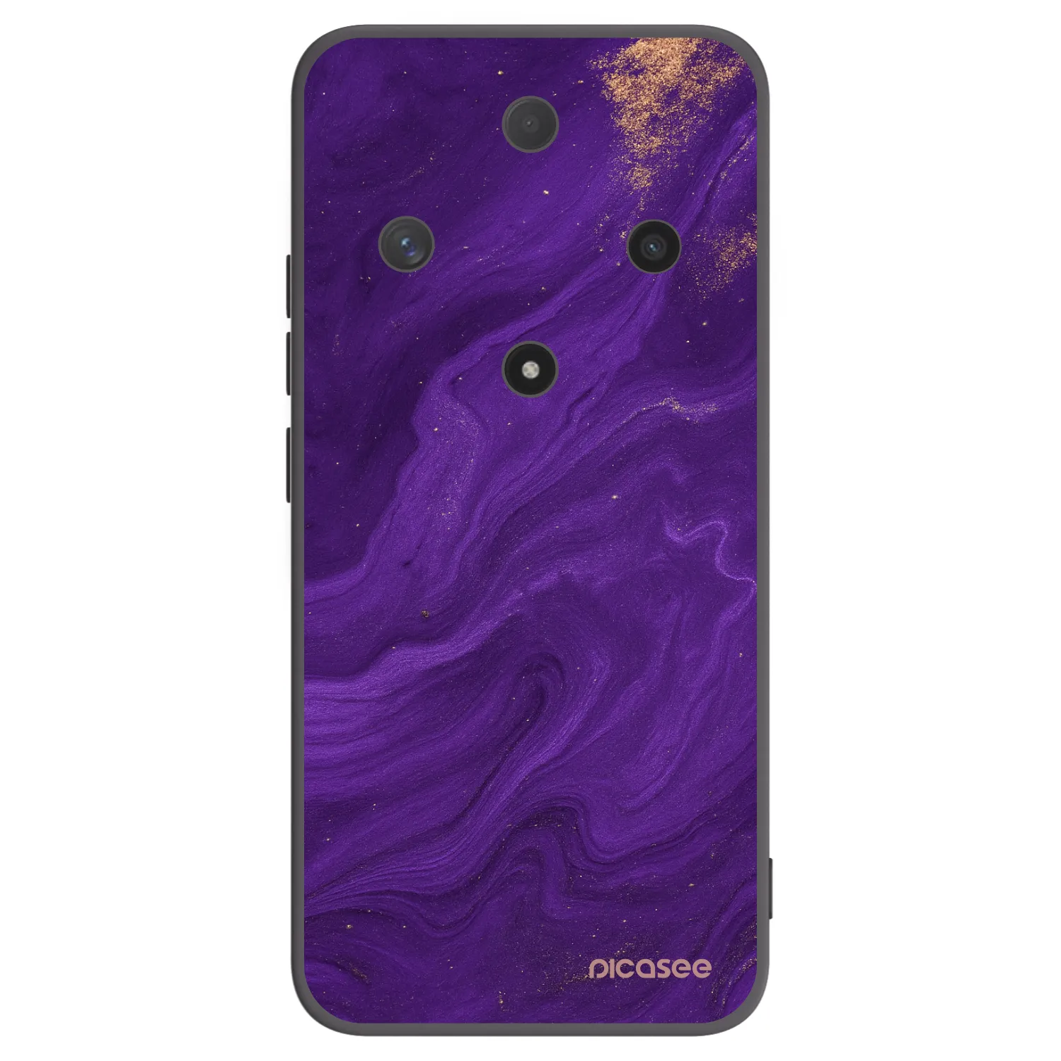 Picasee crna silikonska maskica za Honor Magic6 Lite 5G - Purple