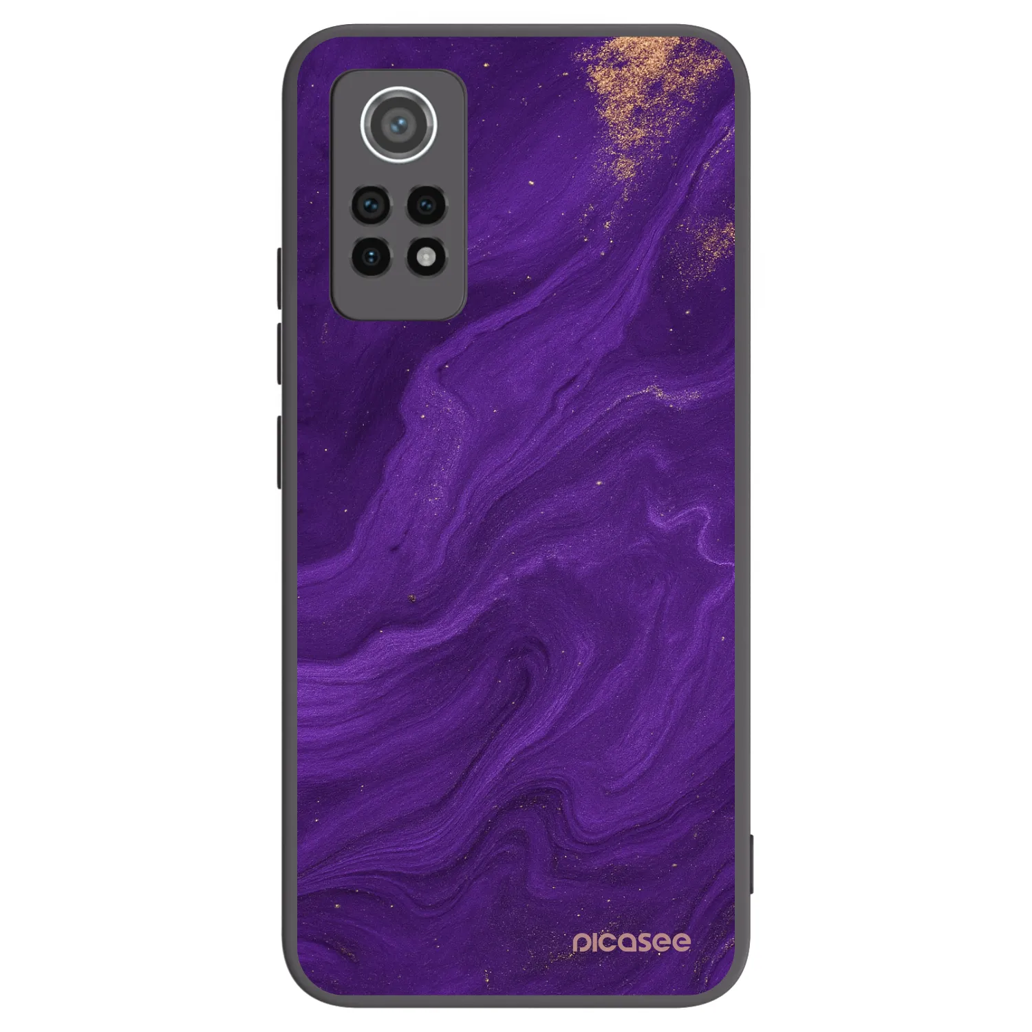 Picasee crna silikonska maskica za Xiaomi Redmi Note 12 Pro 4G - Purple