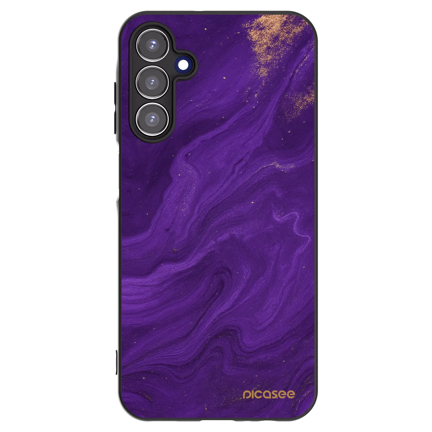 Picasee crna silikonska maskica za Samsung Galaxy A15 A156B 5G - Purple