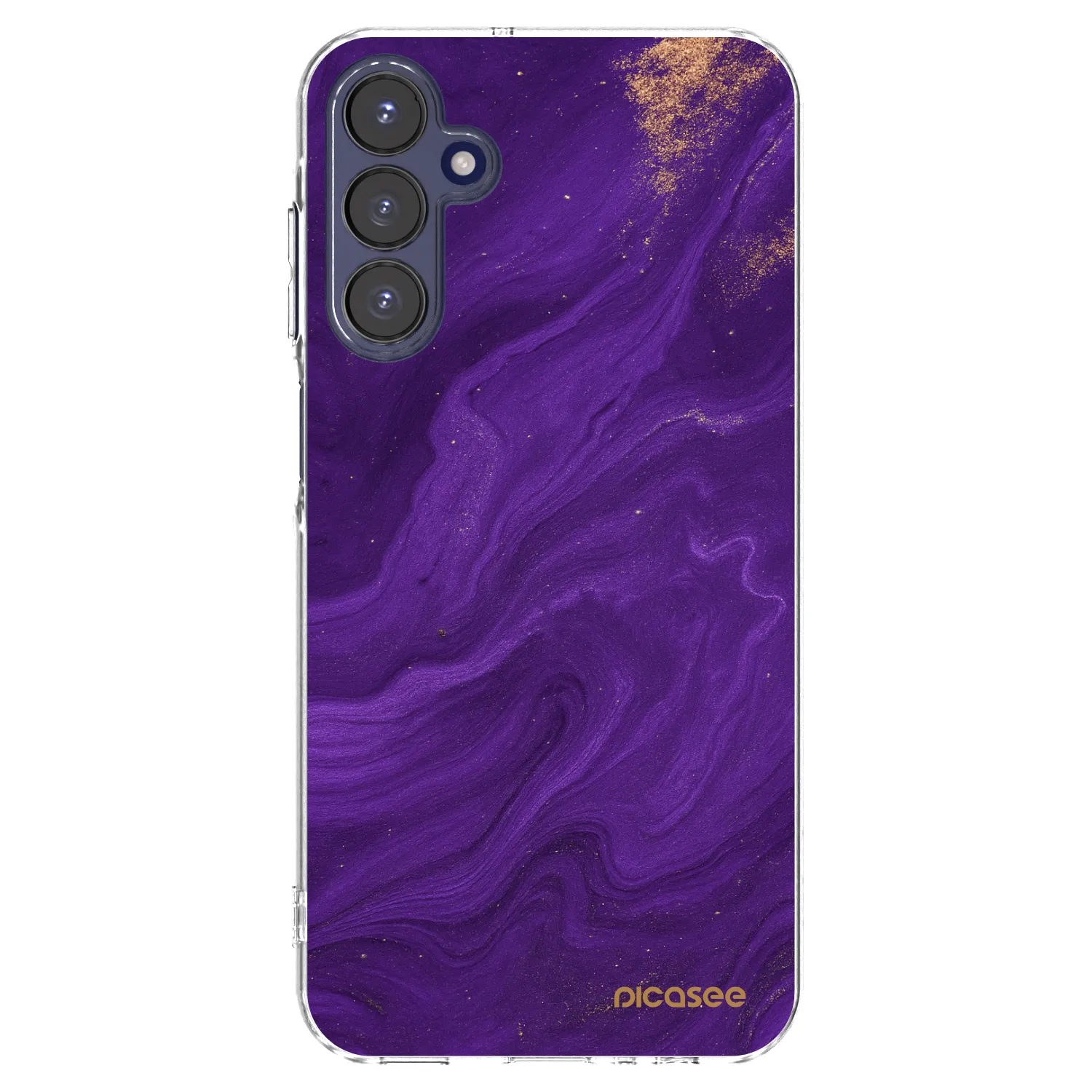 Picasee silikonska prozirna maskica za Samsung Galaxy A15 A155F 4G - Purple