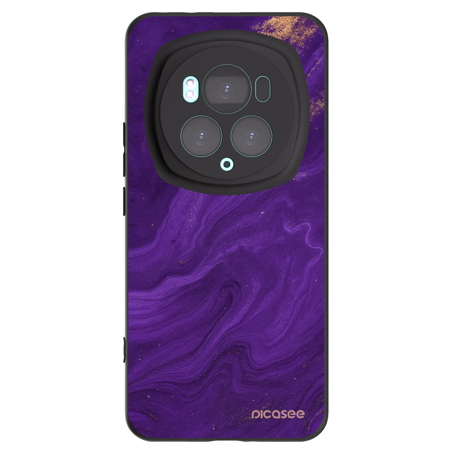 Picasee crna silikonska maskica za Honor Magic6 Pro - Purple