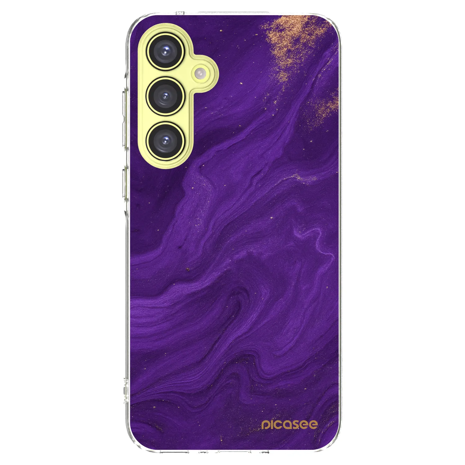 Picasee silikonska prozirna maskica za Samsung Galaxy A35 5G A356B - Purple