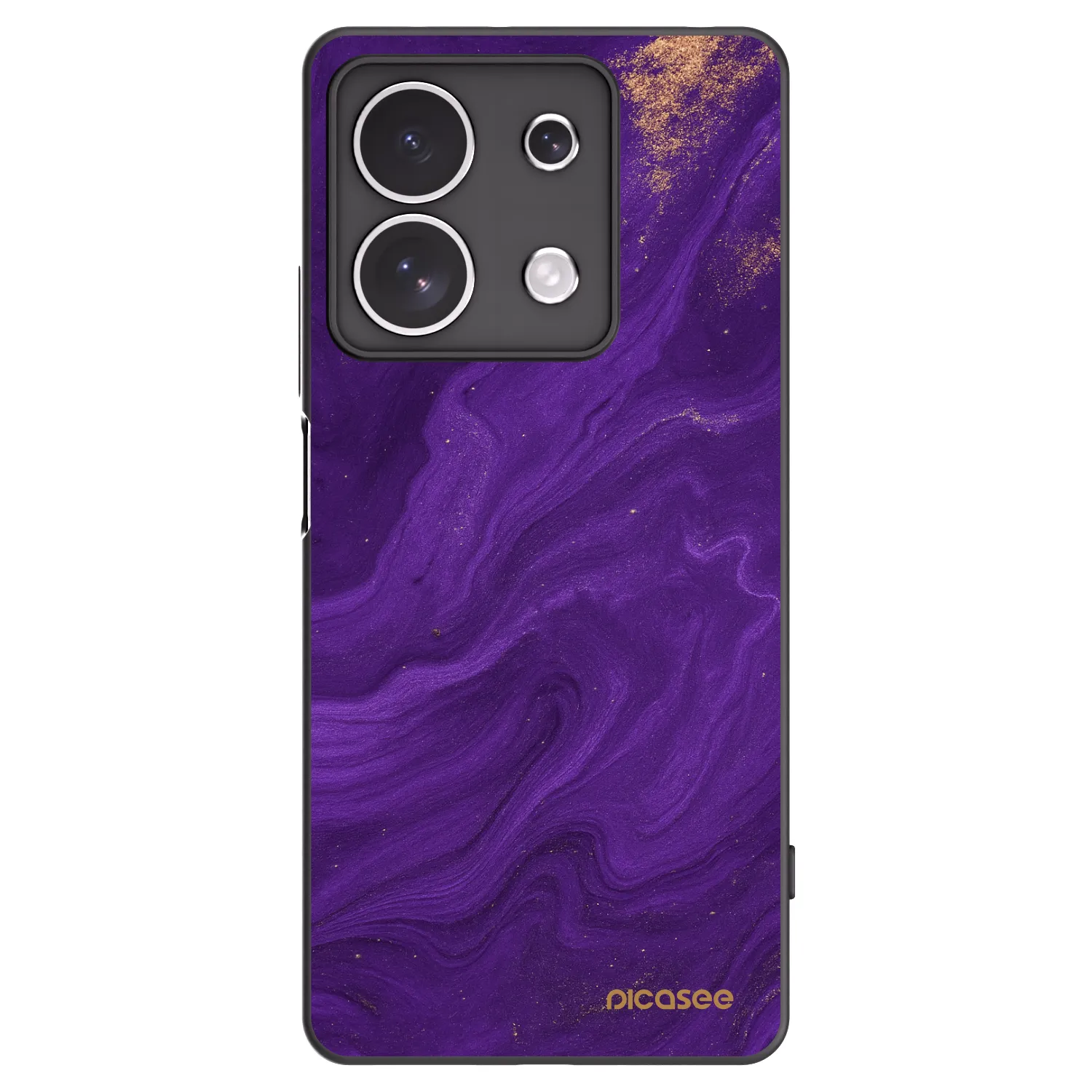 Picasee crna silikonska maskica za Xiaomi Redmi Note 13 4G - Purple