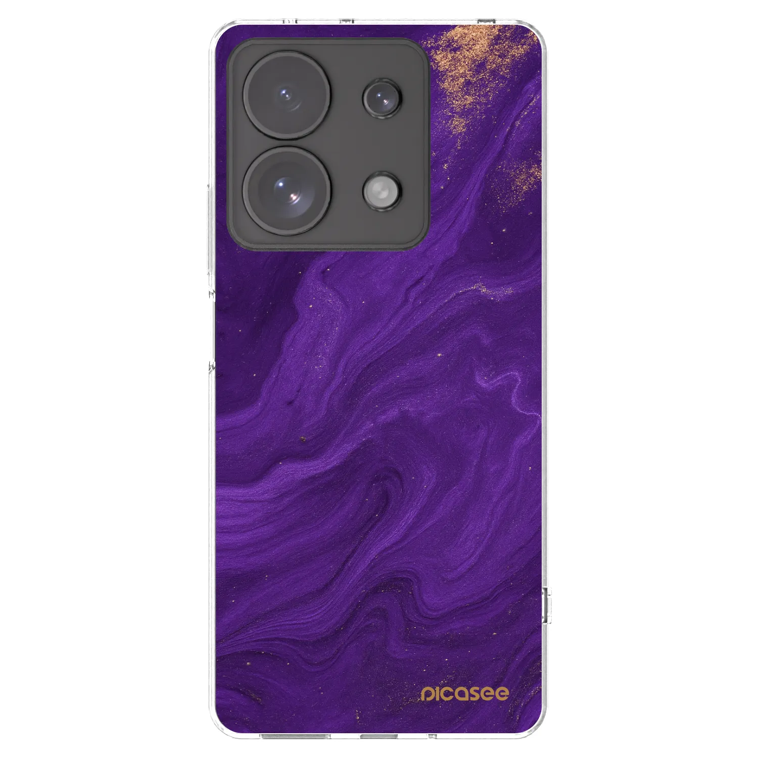 Picasee silikonska prozirna maskica za Xiaomi Redmi Note 13 Pro 4G - Purple