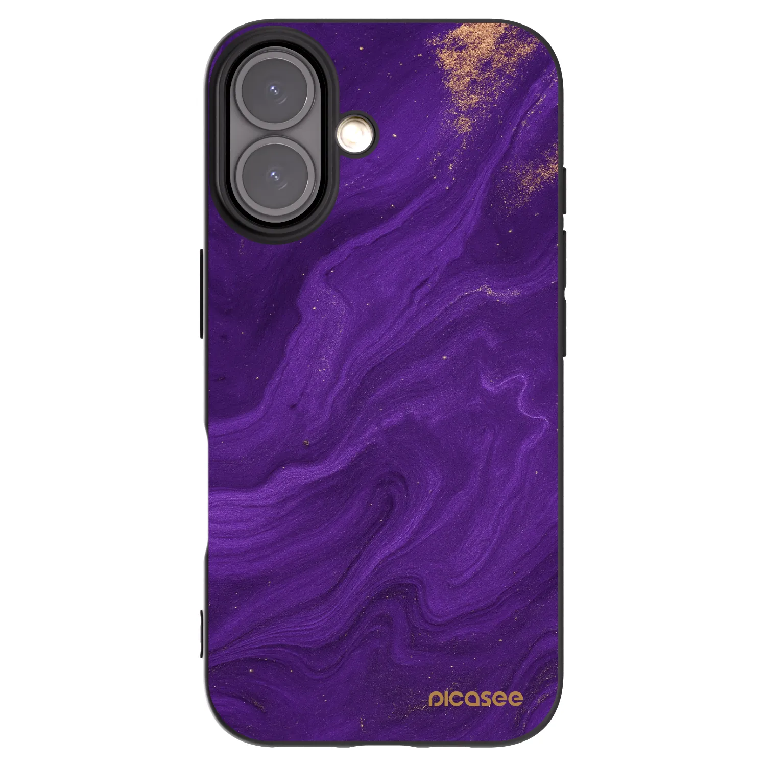 Picasee crna silikonska maskica za Apple iPhone 16 - Purple