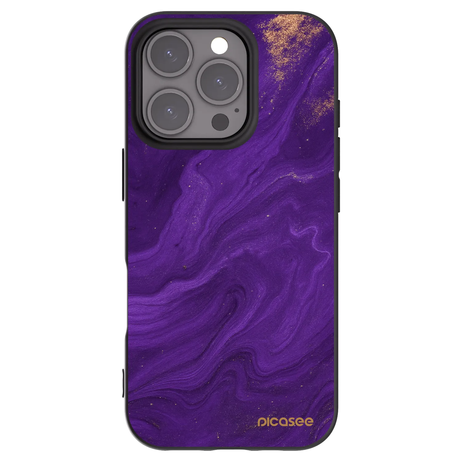 Picasee crna silikonska maskica za Apple iPhone 16 Pro - Purple