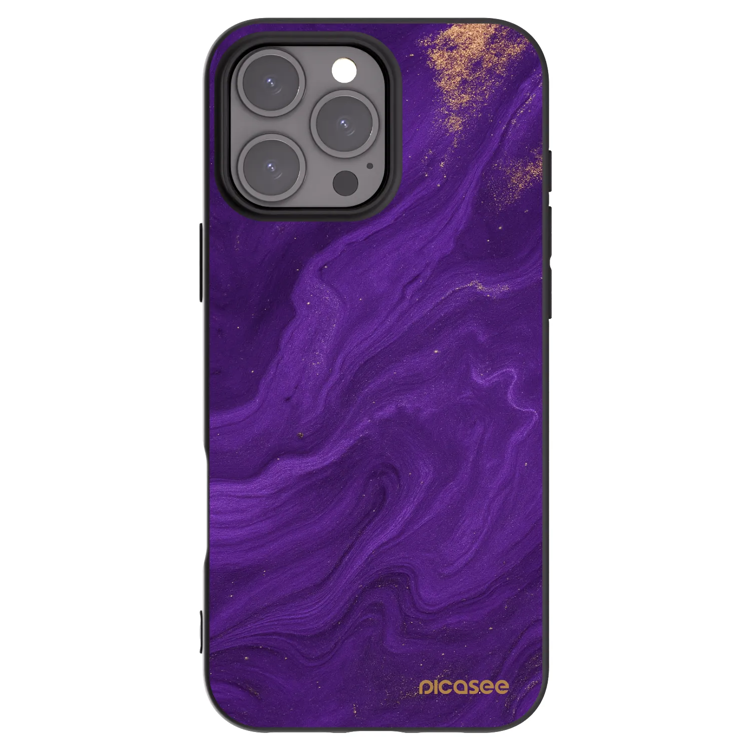 Picasee crna silikonska maskica za Apple iPhone 16 Pro Max - Purple