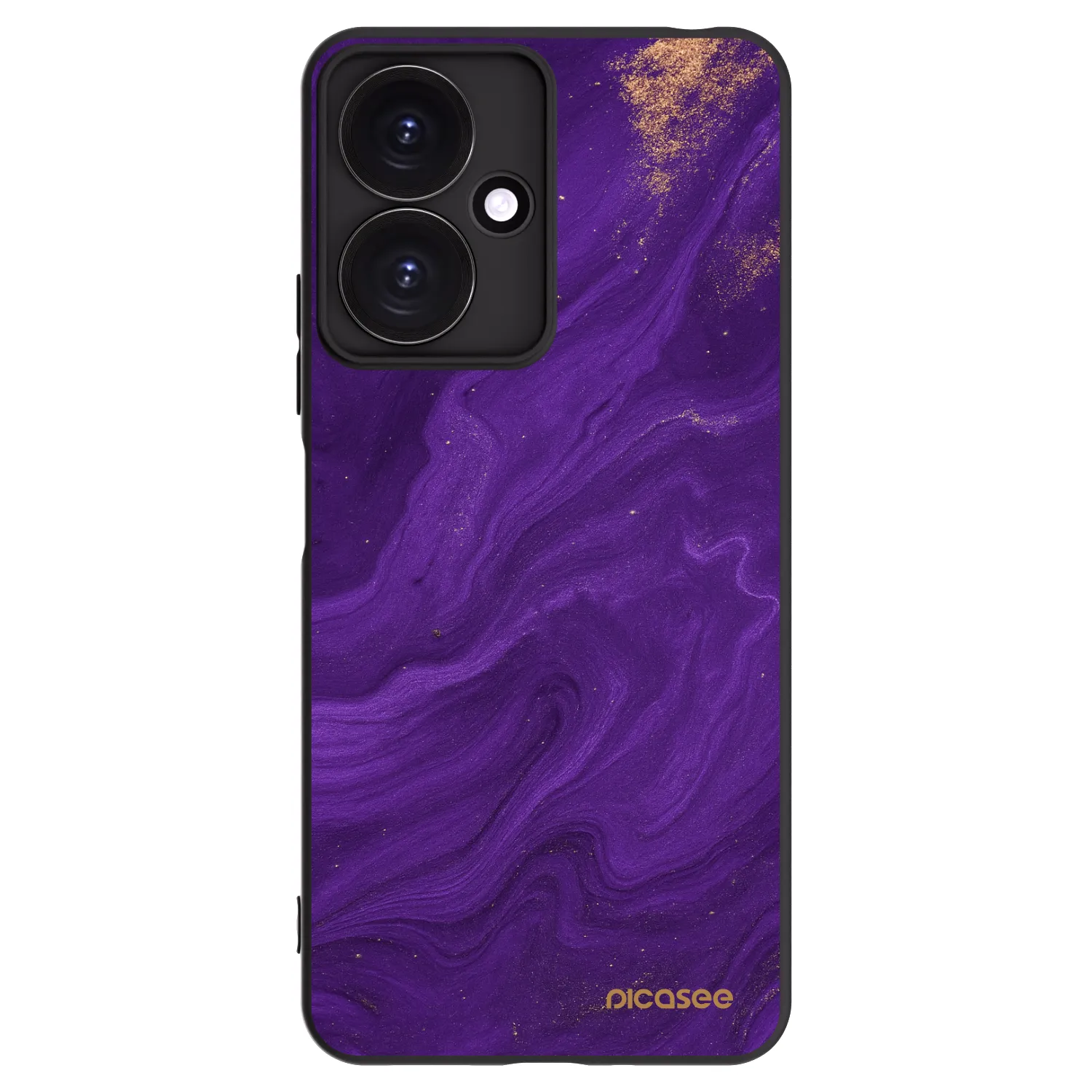 Picasee crna silikonska maskica za Xiaomi Redmi 13C 5G - Purple