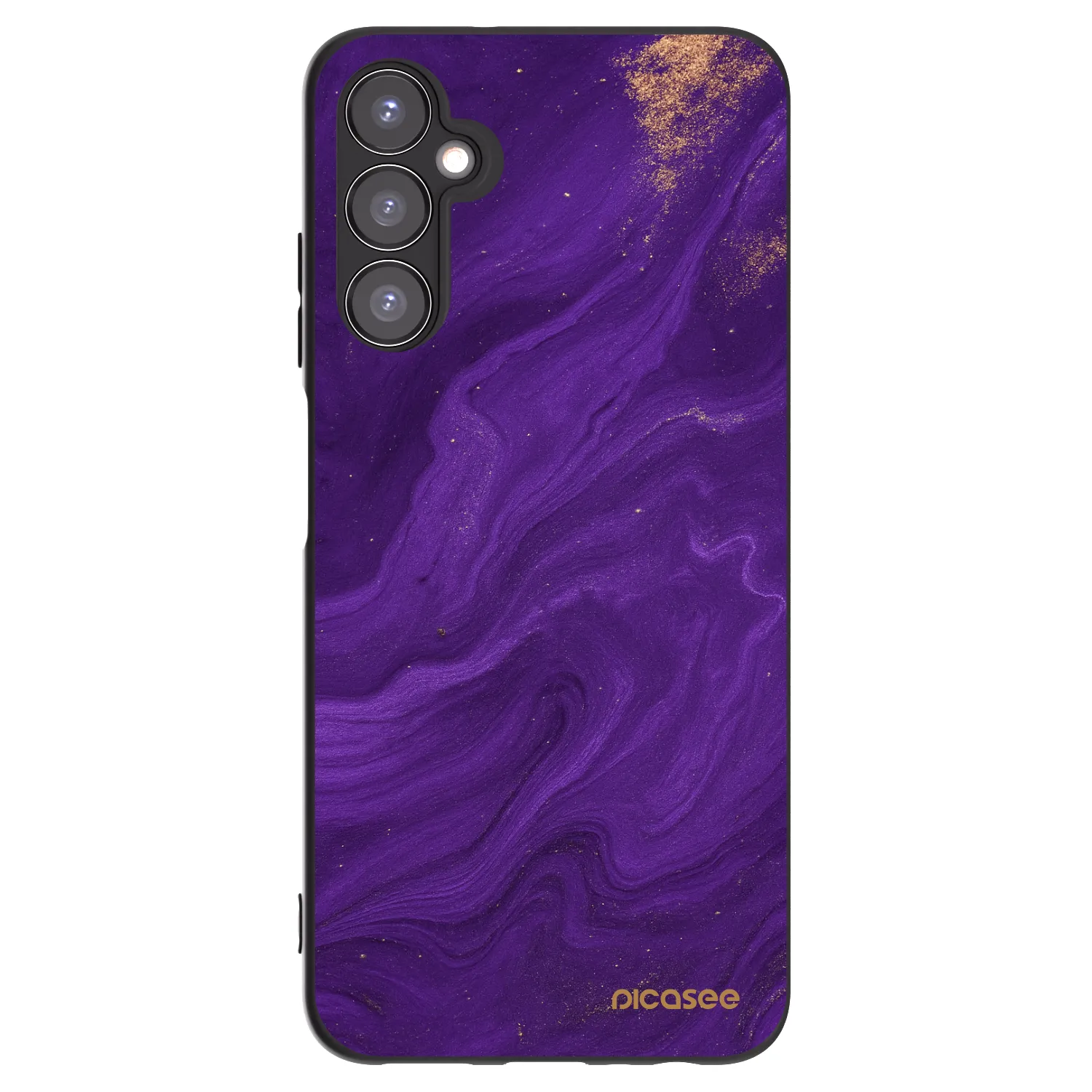 Picasee crna silikonska maskica za Samsung Galaxy A05s A057G - Purple