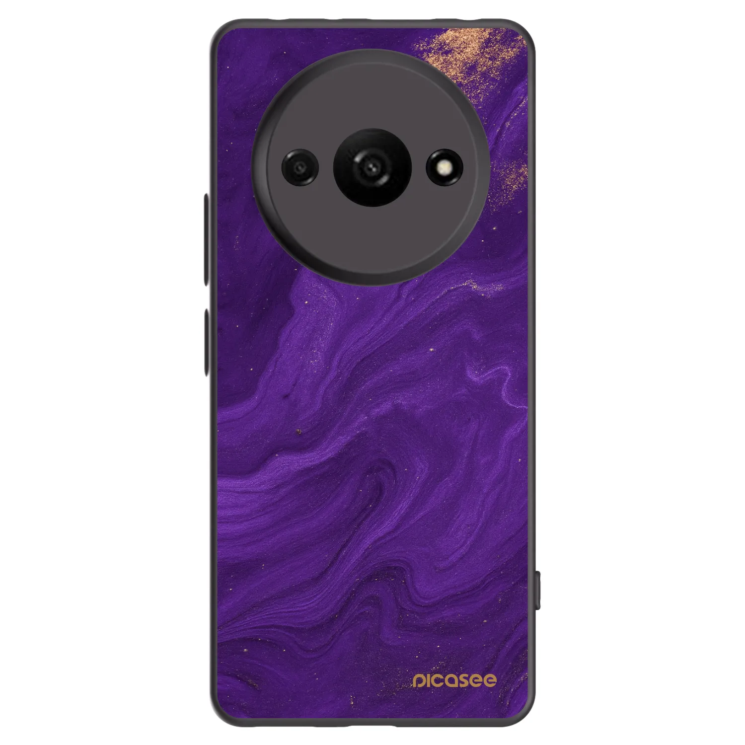 Picasee crna silikonska maskica za Xiaomi Redmi A3 - Purple